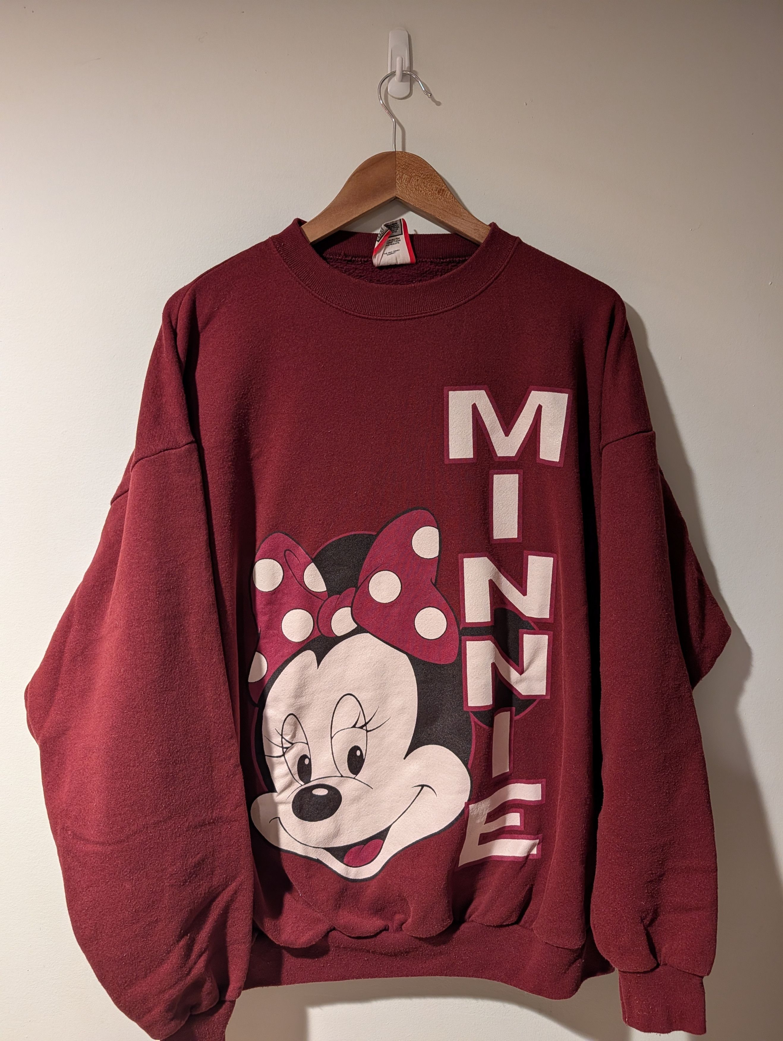 Disney Vintage 90s Minnie Mouse Disney Designs One Size Sweatshirt Size US XL / EU 56 / 4 - 1 Thumbnail