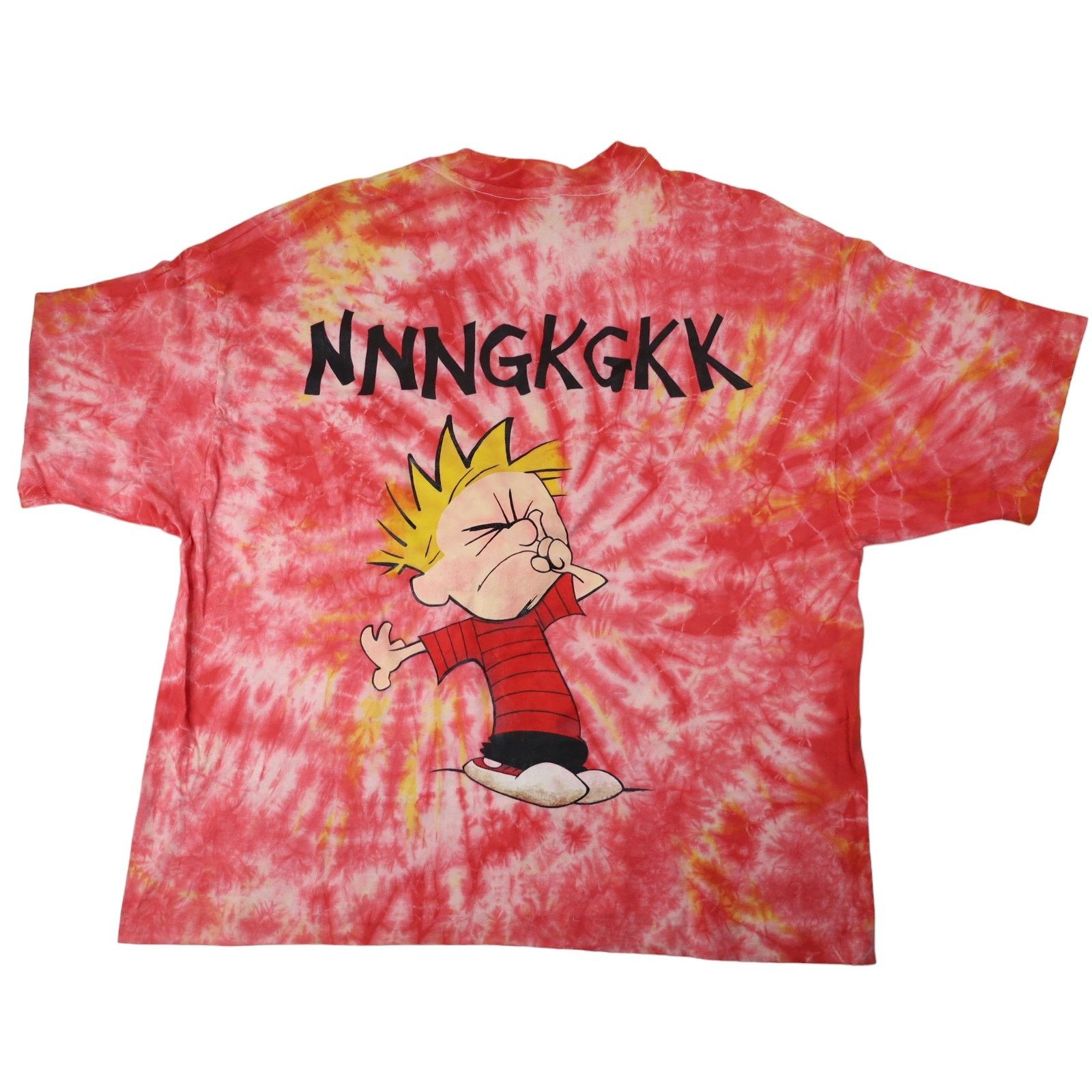 Vintage Vintage Calvin and Hobbes Graphic Tie Dyed Graphic T Shirt Size US XL / EU 56 / 4 - 9 Thumbnail