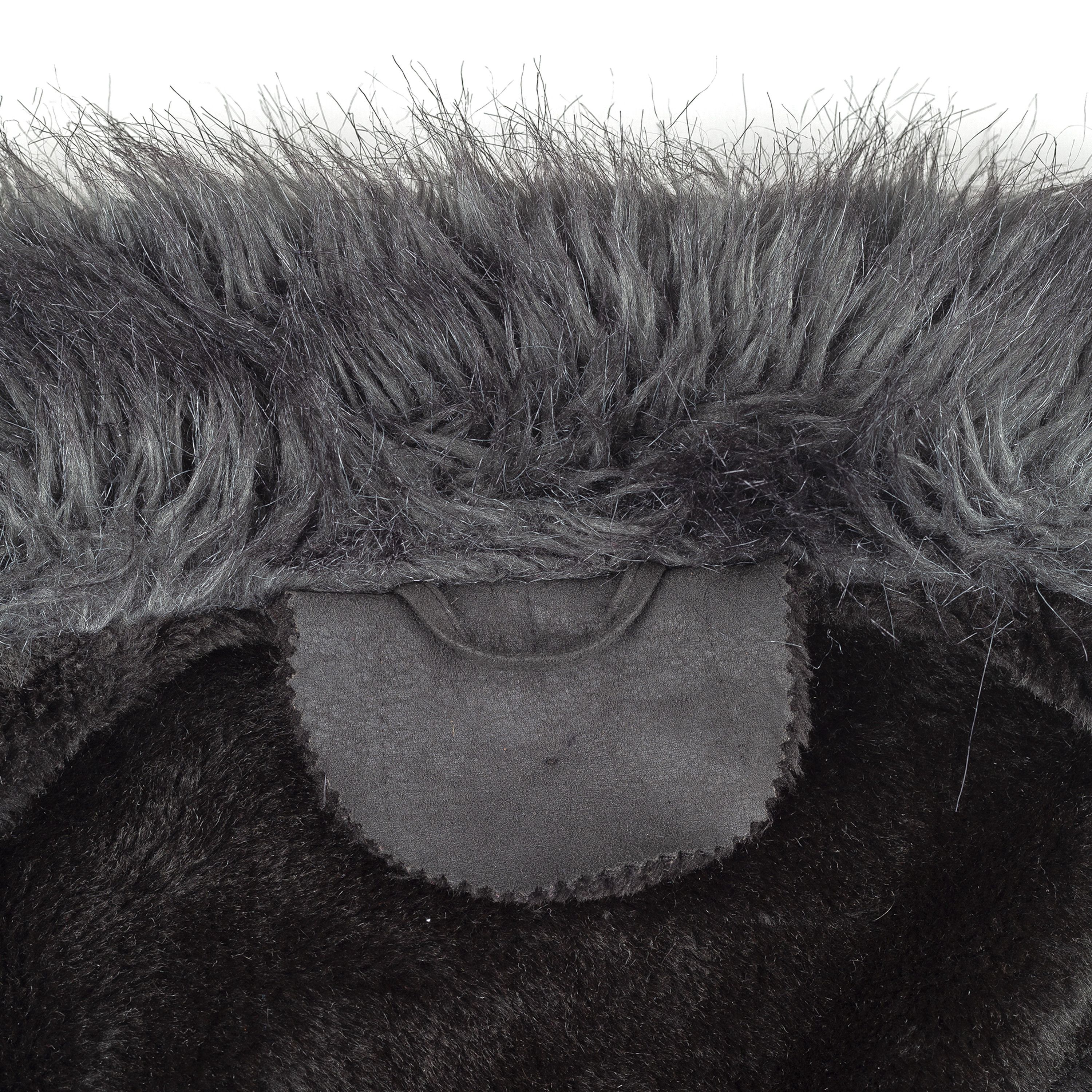 Guess × Vintage Guess Vintage Black Leather Fur Coat (S) Size S / US 4 / IT 40 - 7 Thumbnail
