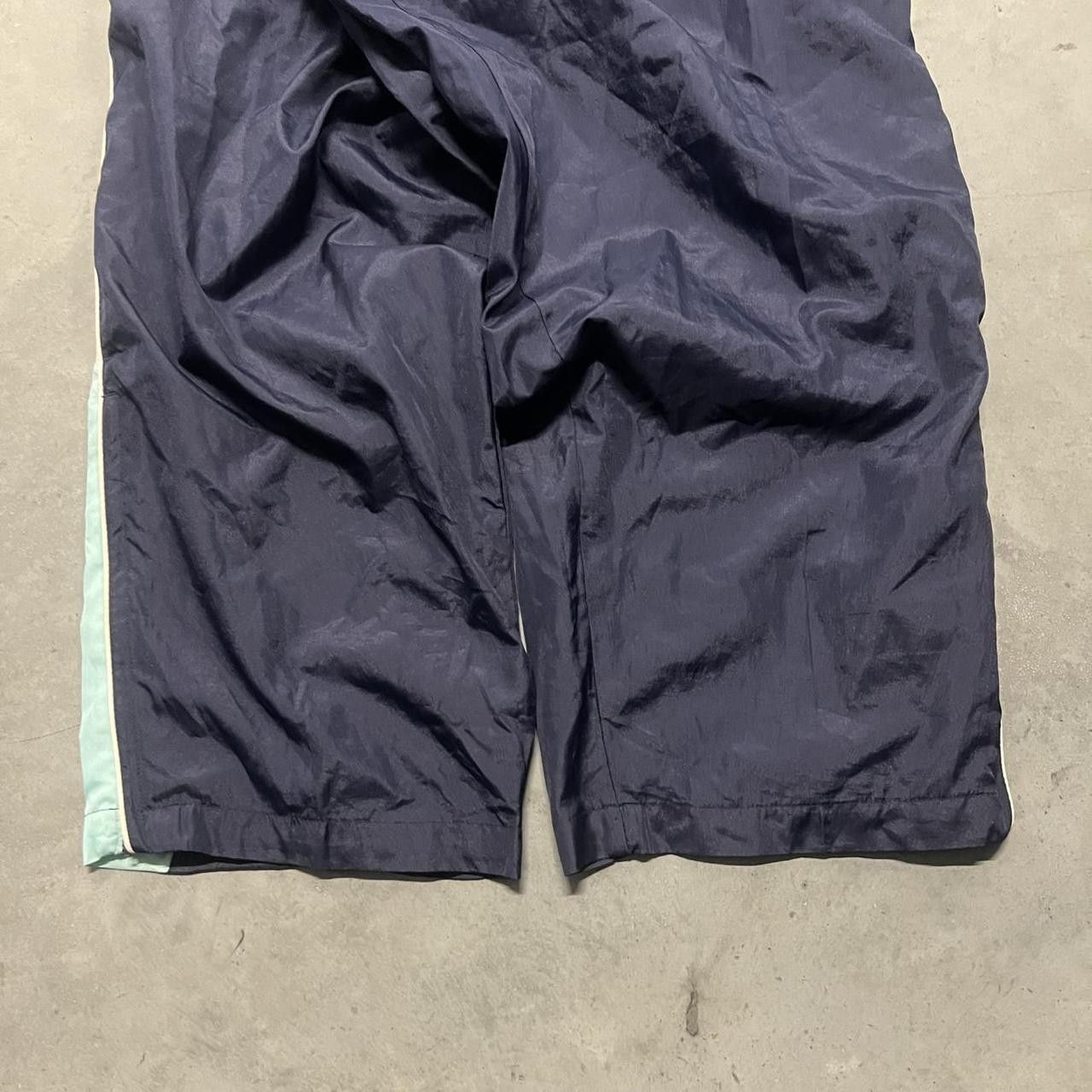 Japanese Brand × Vintage Vintage Y2K/2000s Navy Blue Striped Track Pants ! Size US 38 / EU 54 - 4 Thumbnail