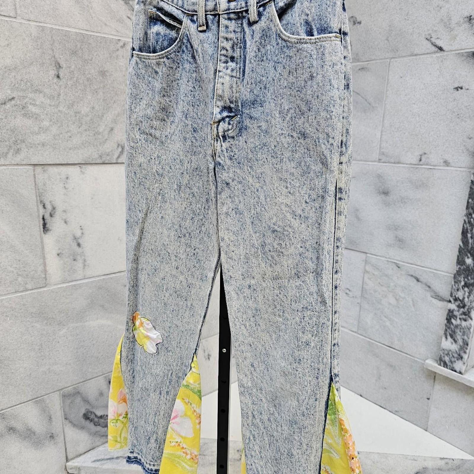 Other Kid's Yellow and Blue Vintage Jeans Size US 26 / EU 42 - 3 Thumbnail