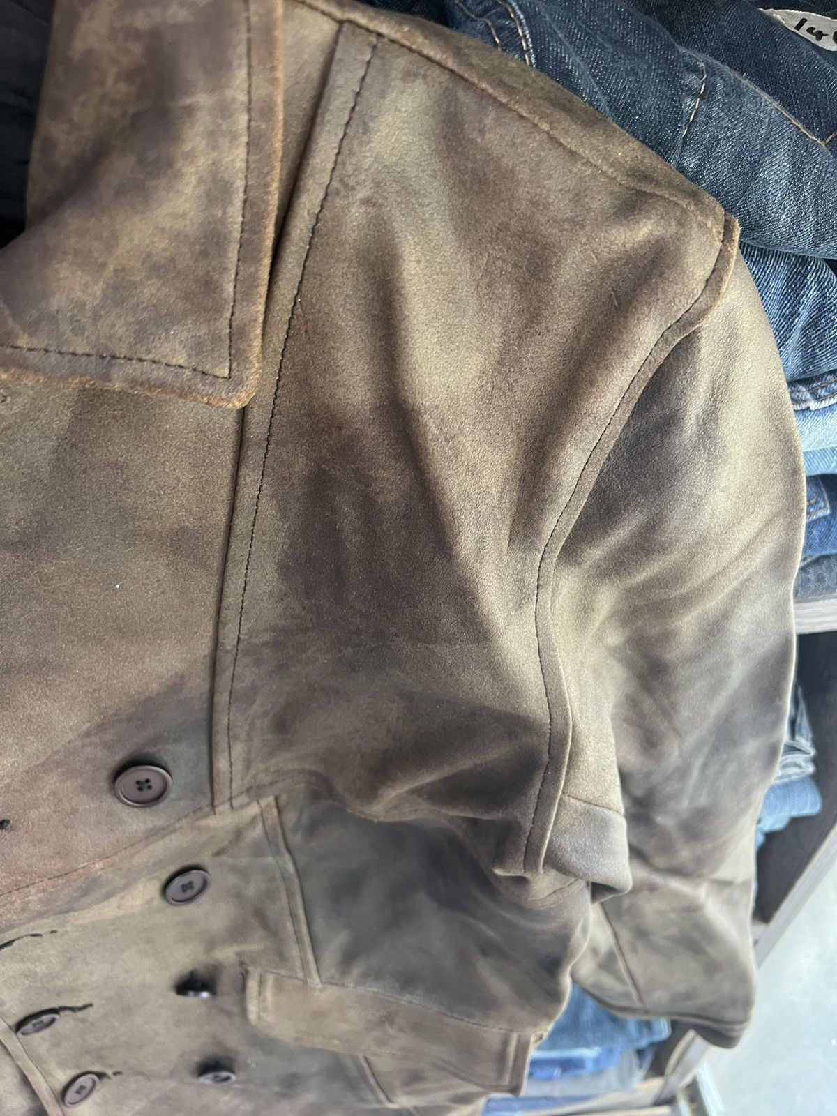 Leather 🔥Unbrand Genuine Leather Button Jacket Size US S / EU 44-46 / 1 - 5 Thumbnail