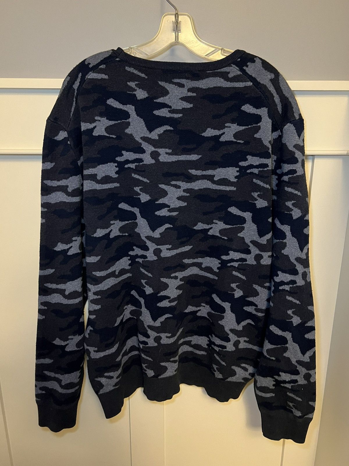 Vintage Blue camo heavyweight sweater Size US XL / EU 56 / 4 - 2 Thumbnail