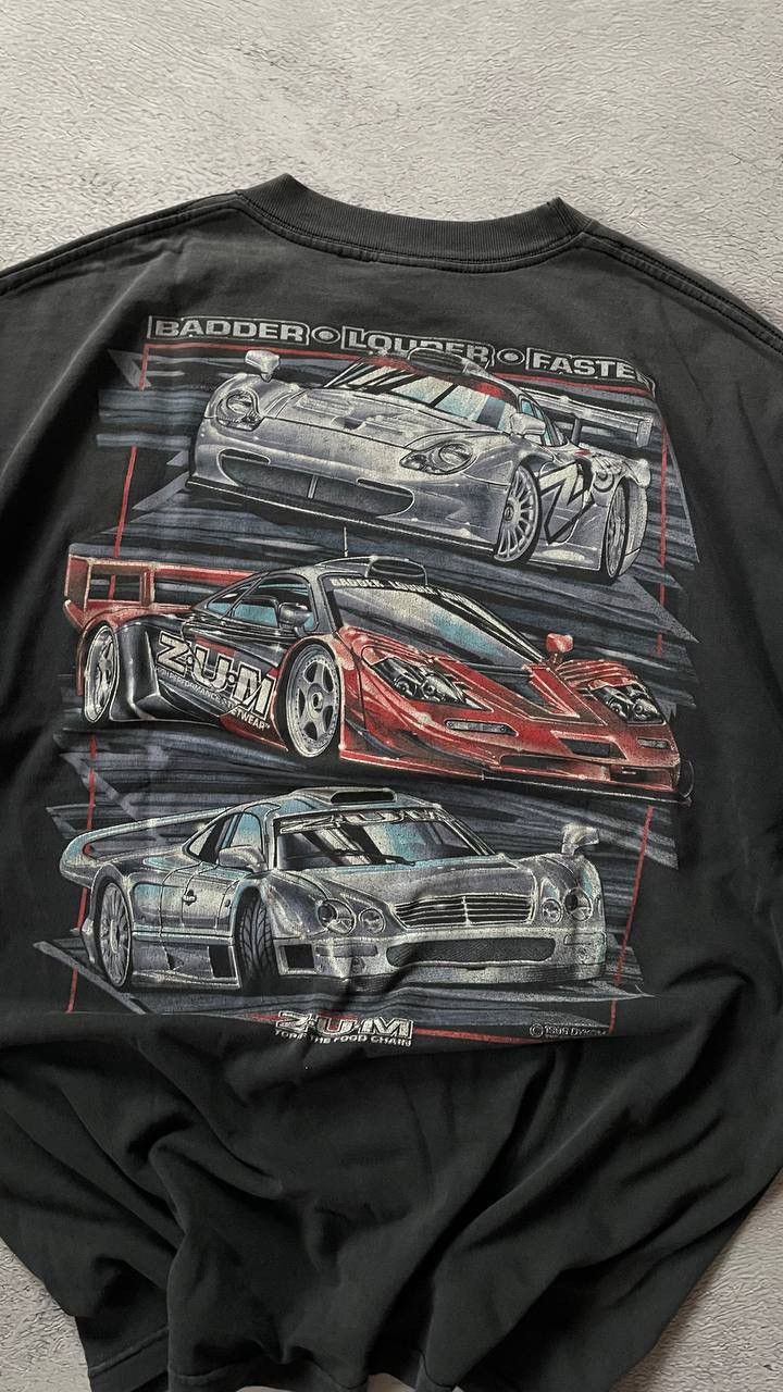 Vintage Vintage Zumspeed Dykom Cars Japan Black T Shirt 1995/1996 Size US XL / EU 56 / 4 - 5 Thumbnail