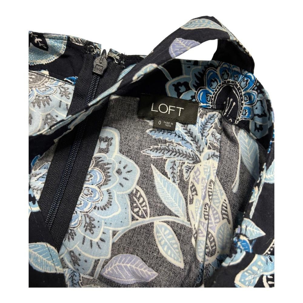 Designer Loft l Blue Pineapple Floral Print Jumpsuit Size 0 Size 25" / US 0 / IT 36 - 7 Thumbnail