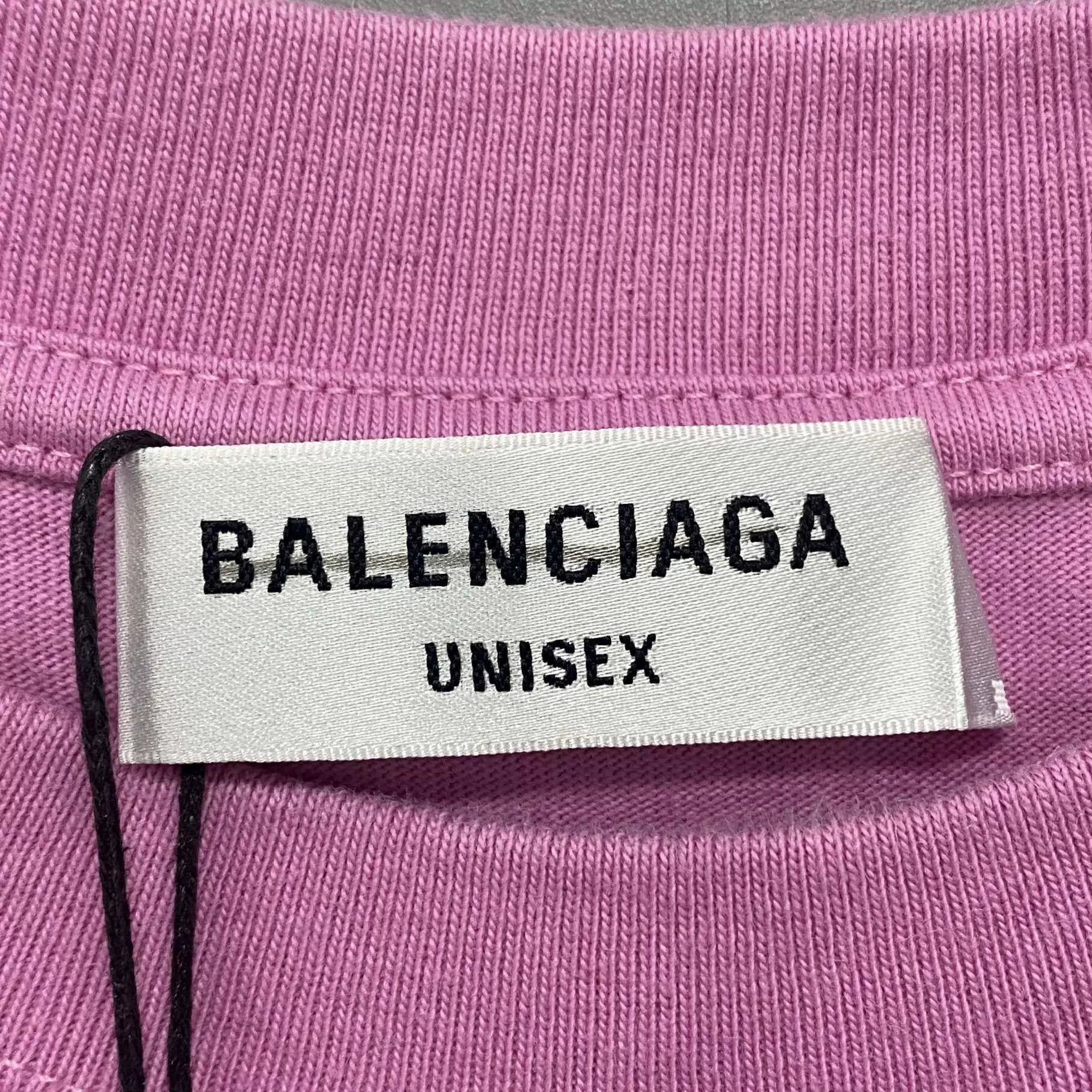 Balenciaga Balenciaga Pink World Food Charity Tee L Size L / US 10 / IT 46 - 4 Thumbnail