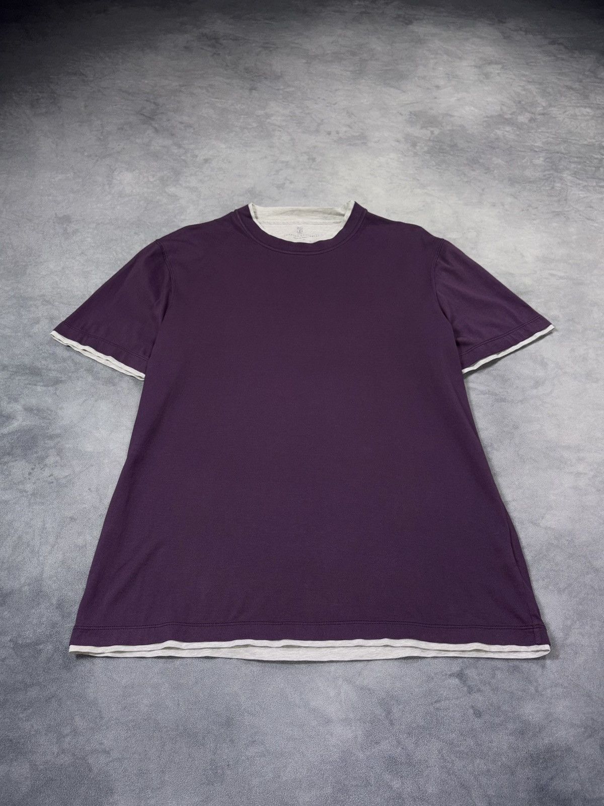 Brunello Cucinelli BRUNELLO CUCINELLI VINTAGE LUXURY LAYERED T SHIRT Size US XL / EU 56 / 4 - 4 Thumbnail