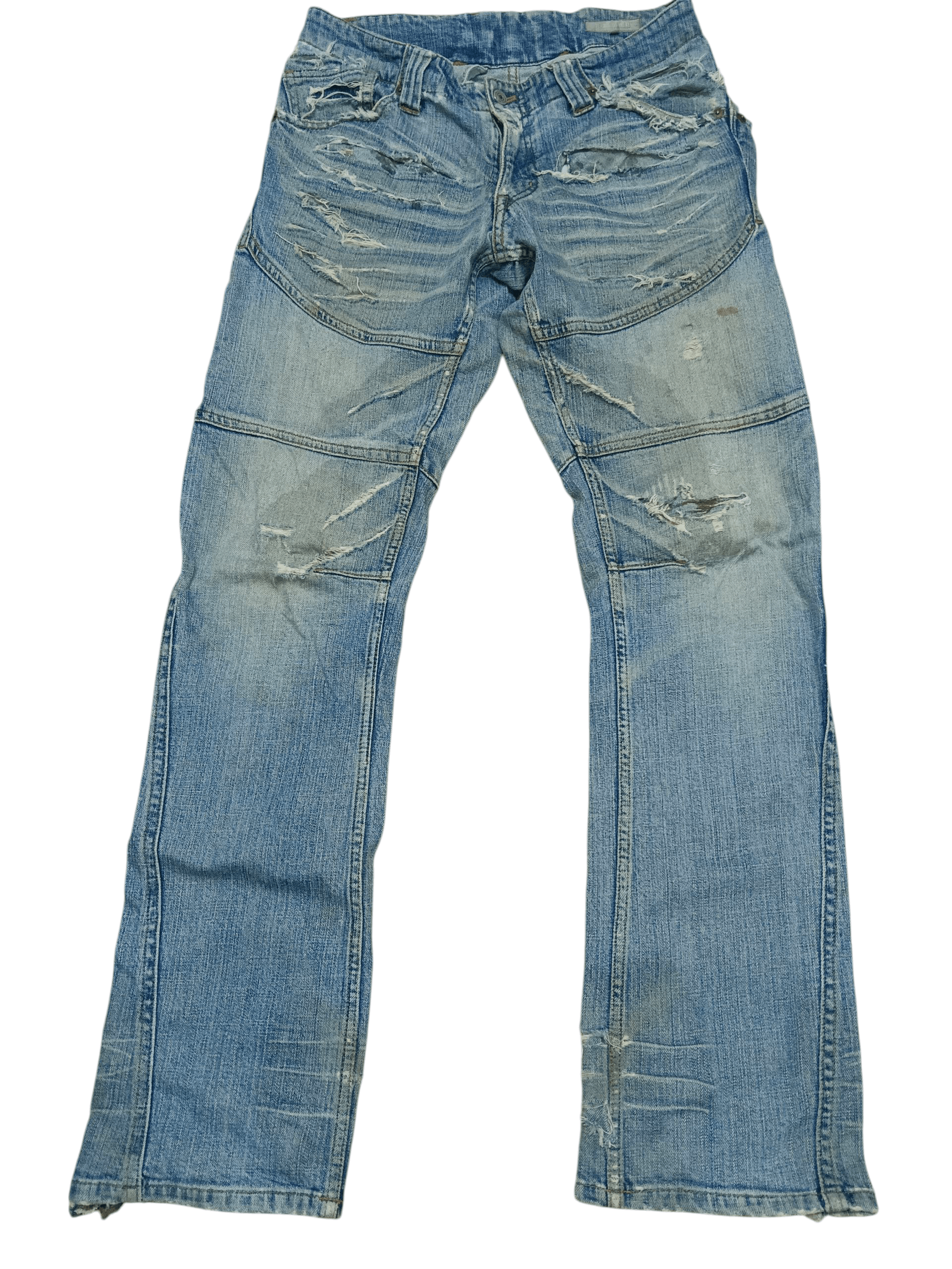 Hiroshi Fujiwara Hiromichi Nakano Distressed Panel Denim Size US 32 / EU 48 - 1 Thumbnail