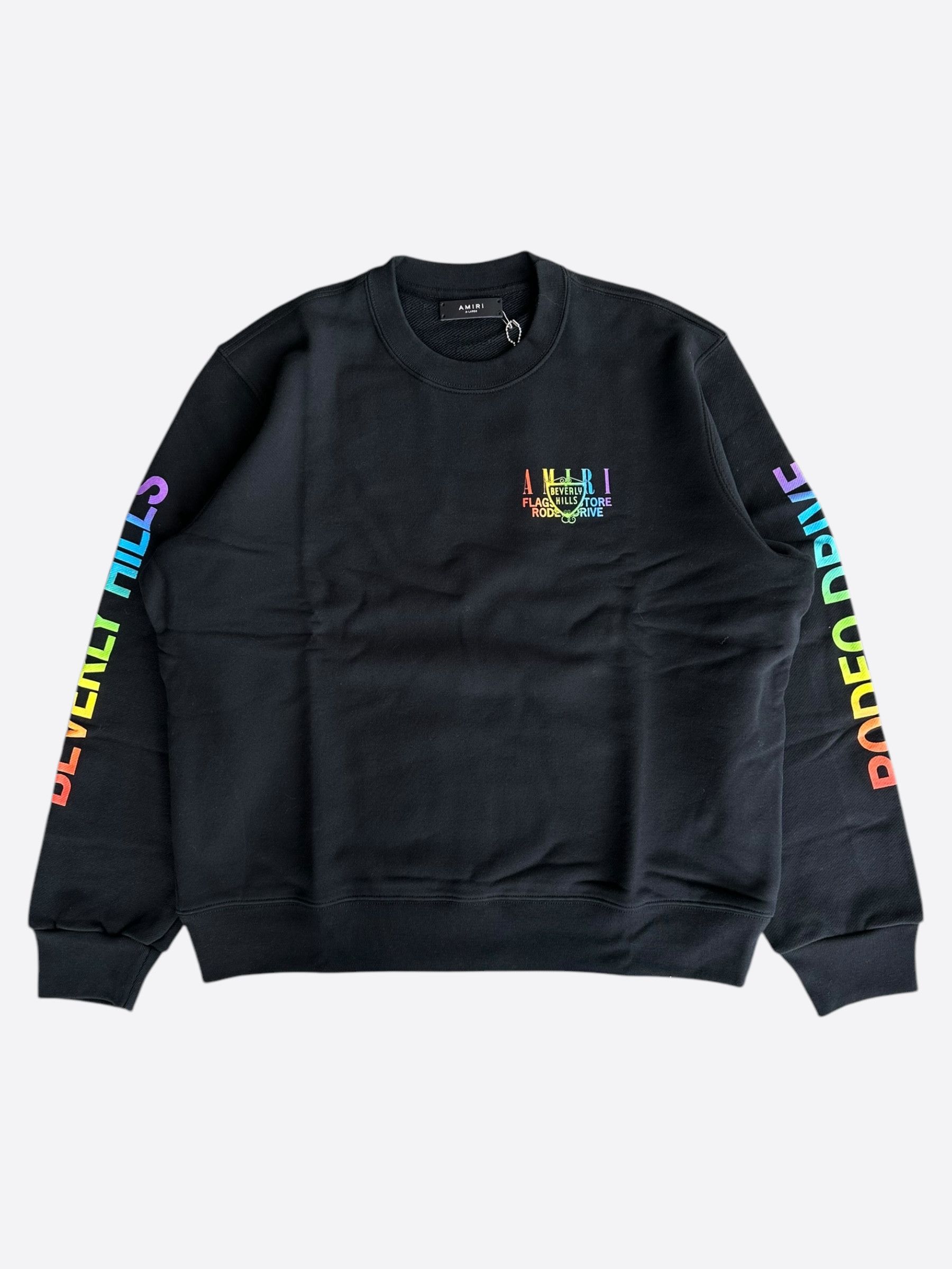 Amiri Amiri Black Rainbow Beverly Hills Sweater Size US L / EU 52-54 / 3 - 2 Thumbnail