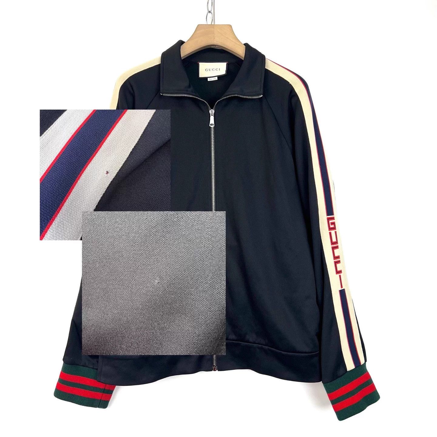 Gucci Gucci/Black school uniform jacket with side logo zipper Size US L / EU 52-54 / 3 - 4 Thumbnail