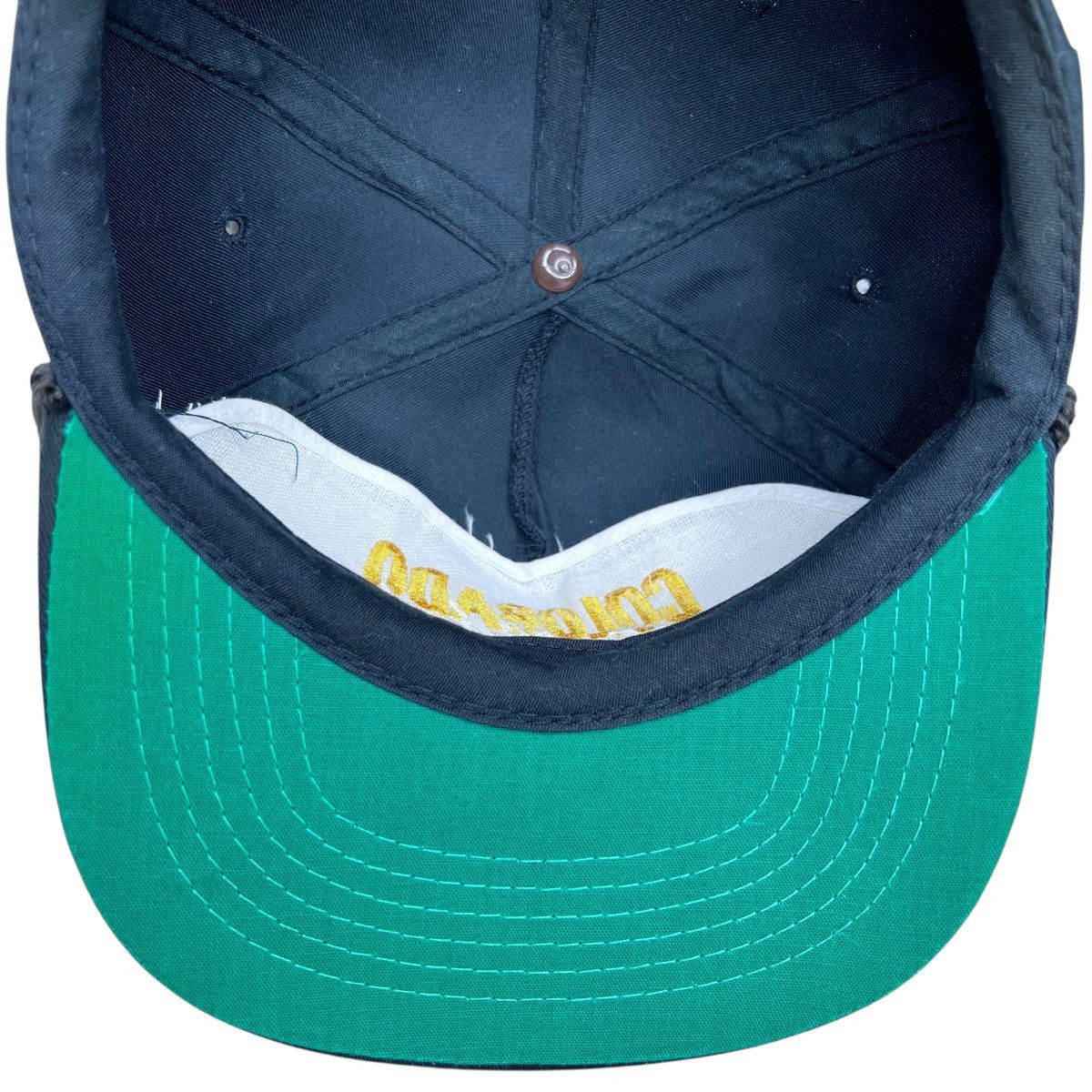 NCAA 1980s NCAA Colorado Buffaloes Black Embroidered Strap Back Size ONE SIZE - 9 Thumbnail