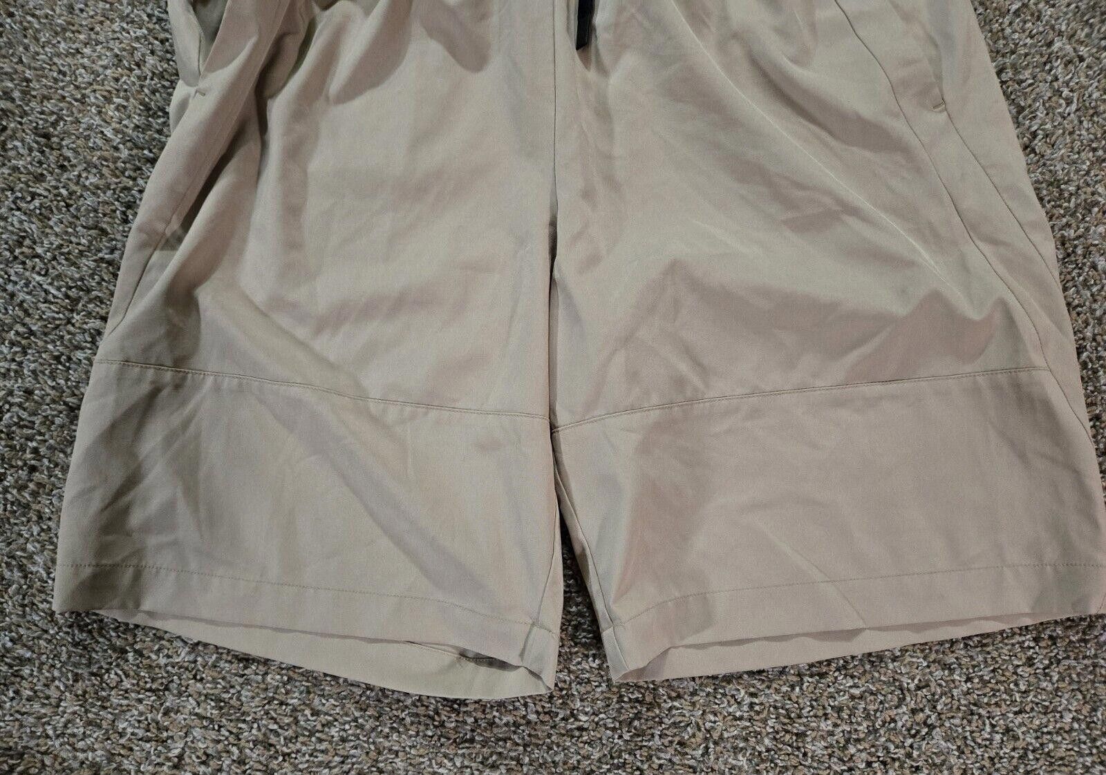Designer Khaki FLX Large Tall Drawstring Waist Band Shorts Size US 34 / EU 50 - 4 Thumbnail