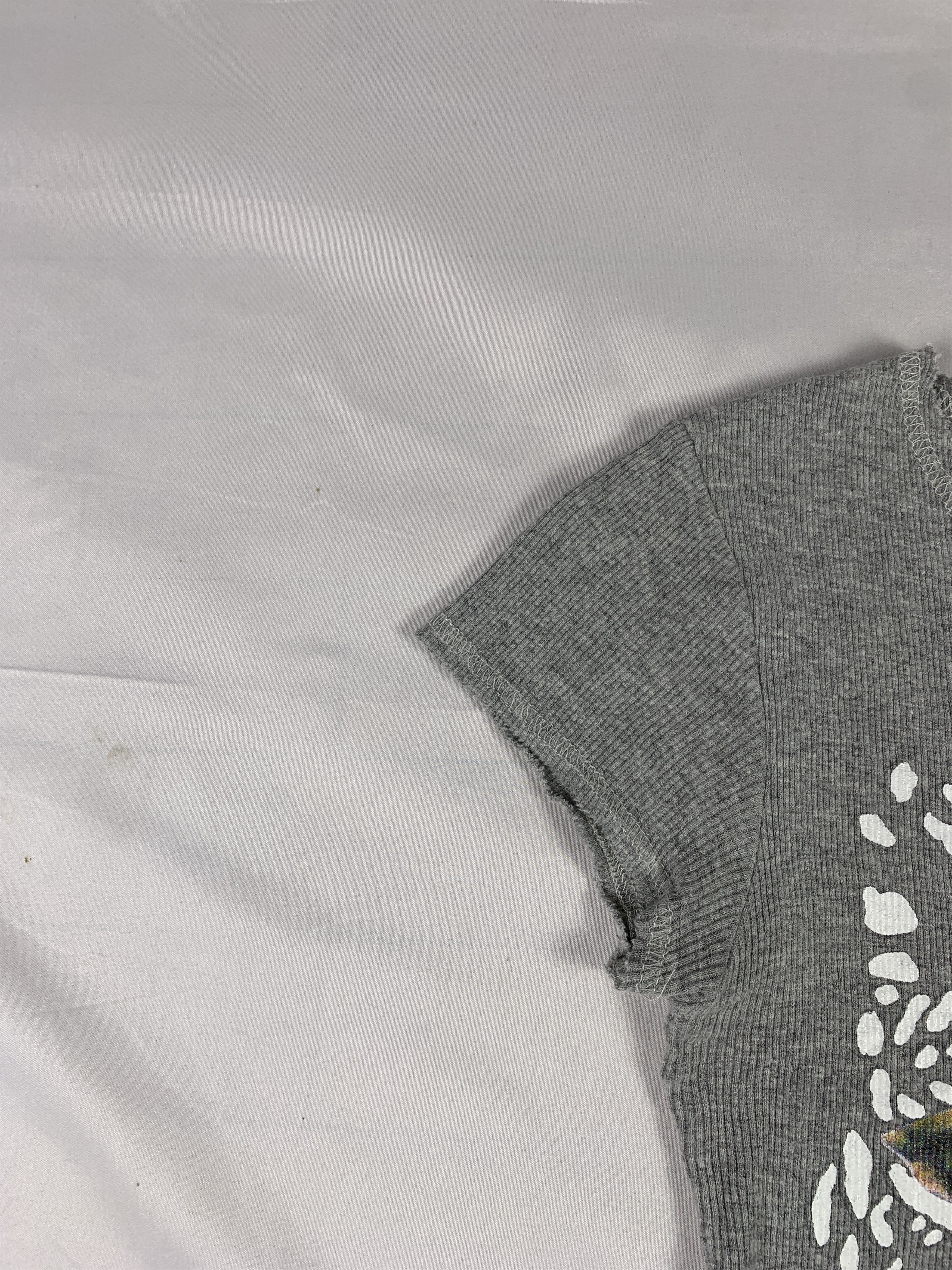 Krizia Krizia Maglia Gray Leopard Graphic Fitted Tee (S) Size S / US 4 / IT 40 - 6 Thumbnail