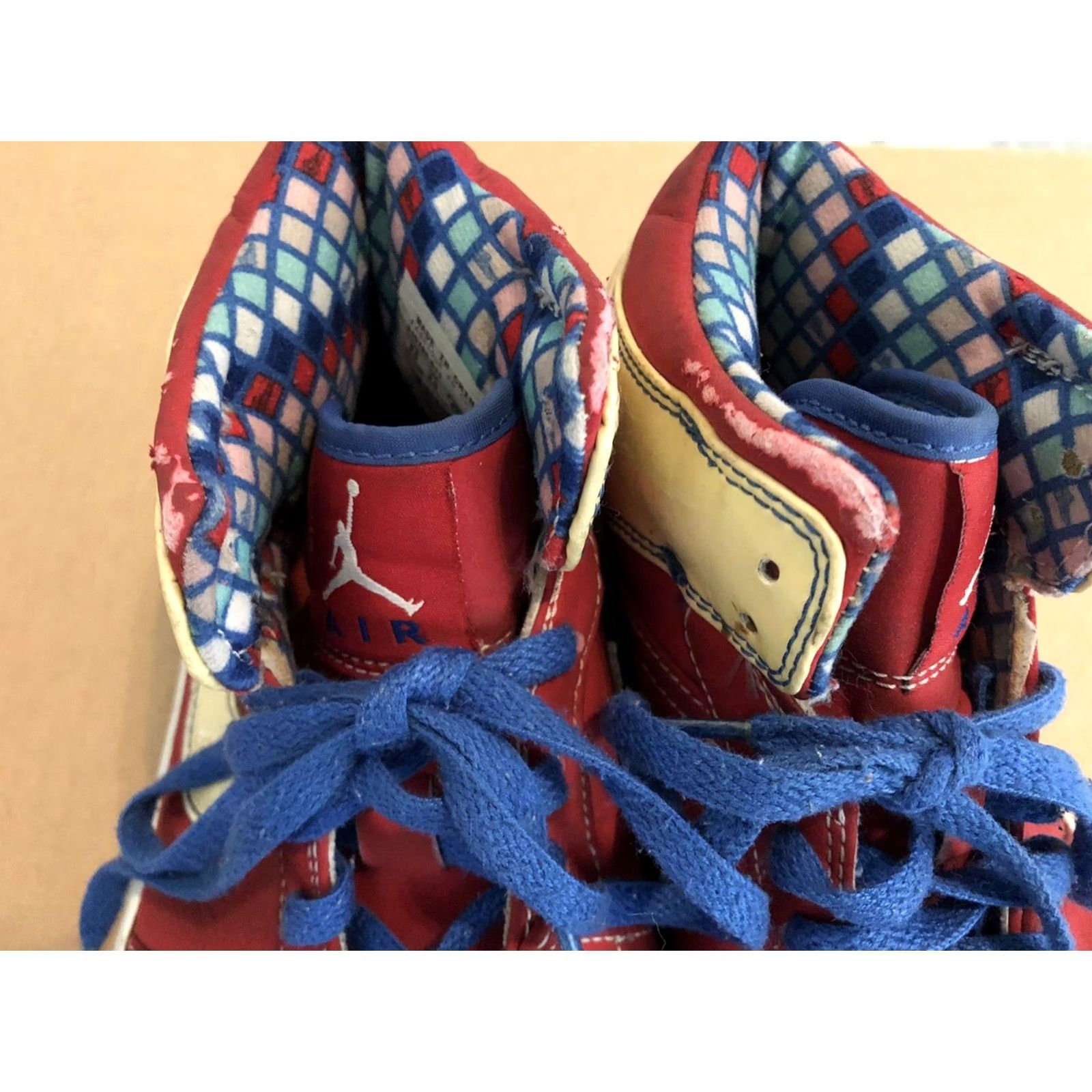 Nike Nike Air Jordan 1 Retro LS Sport Varsity Red Blue 315794-611 Mens 9.5 Red Retro Sneaker Mens Size ONE SIZE - 6 Thumbnail