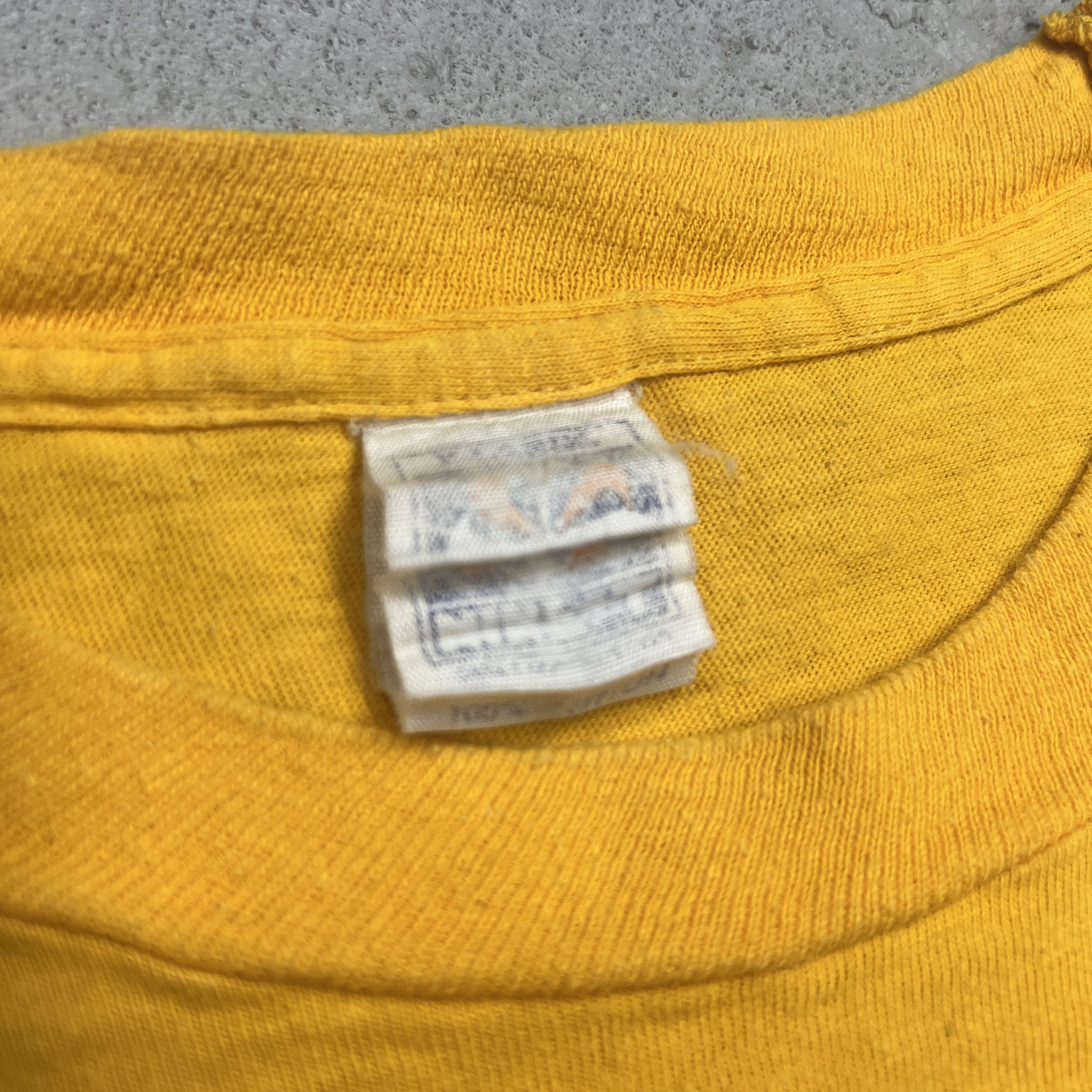 Nike × Vintage Vintage 1980s Nike Cascade Run-Off Geisha Yellow Tee Rare Size US XL / EU 56 / 4 - 6 Thumbnail