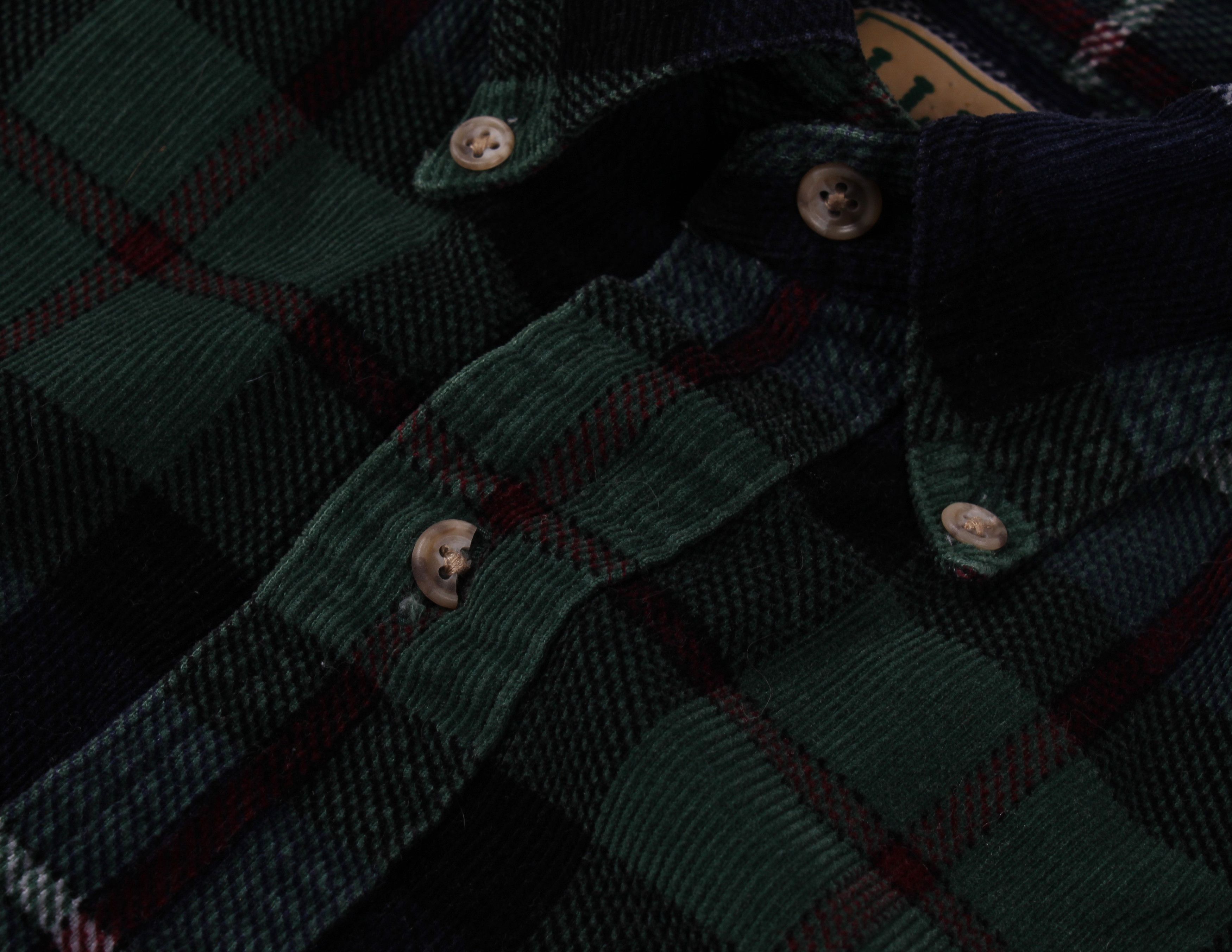 L.L. Bean × Vintage Vintage L.L. Bean Corduroy Checkered Shirt Size US M / EU 48-50 / 2 - 5 Thumbnail