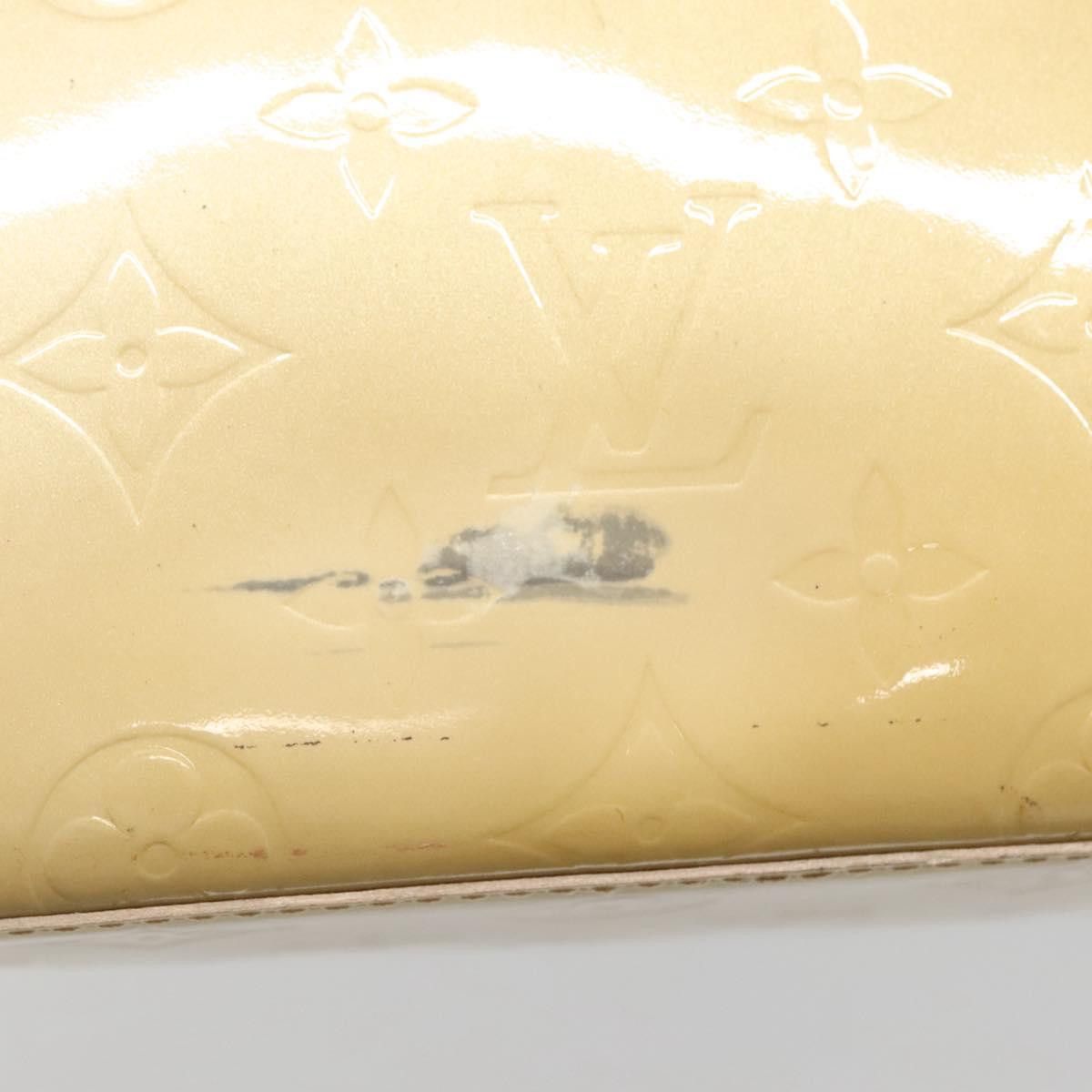 Louis Vuitton LOUIS VUITTON Monogram Vernis Reade MM Hand Bag Beige M91141 Size ONE SIZE - 10 Thumbnail