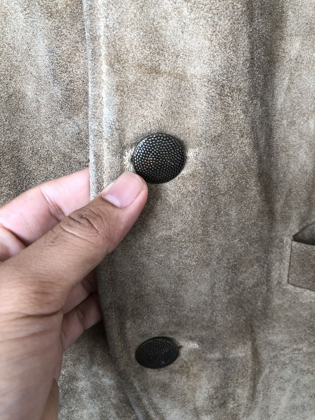 Vintage Vintage Hidesign Suede Leather Vest Jacket Size US S / EU 44-46 / 1 - 7 Thumbnail