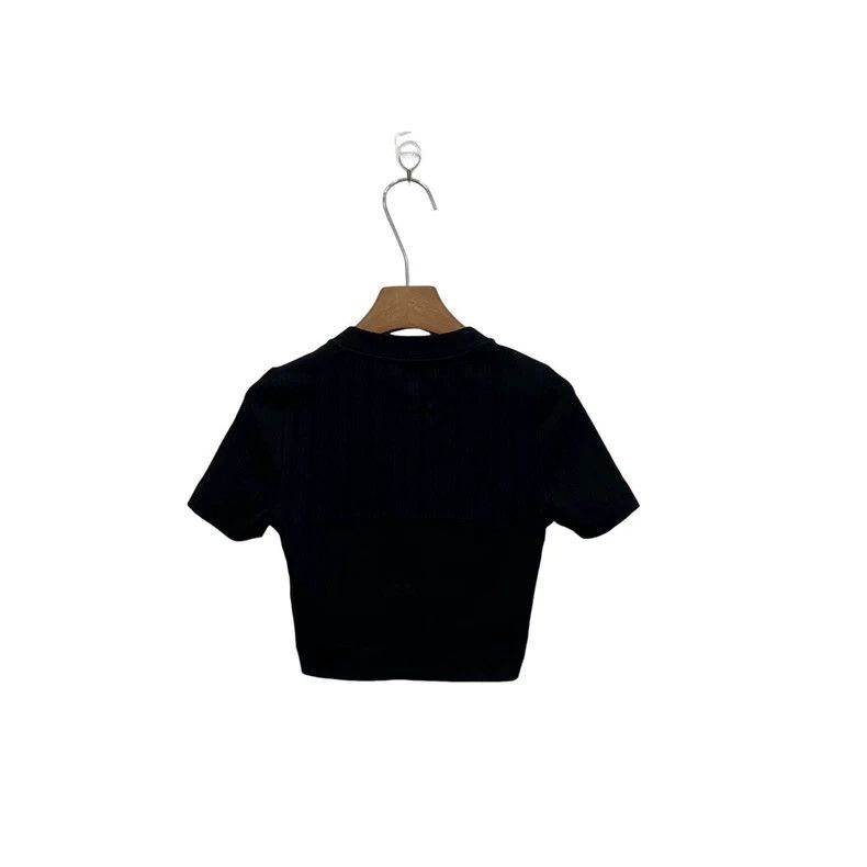 Loewe LOEWE Black knit logo short sleeves Size M / US 6-8 / IT 42-44 - 4 Thumbnail