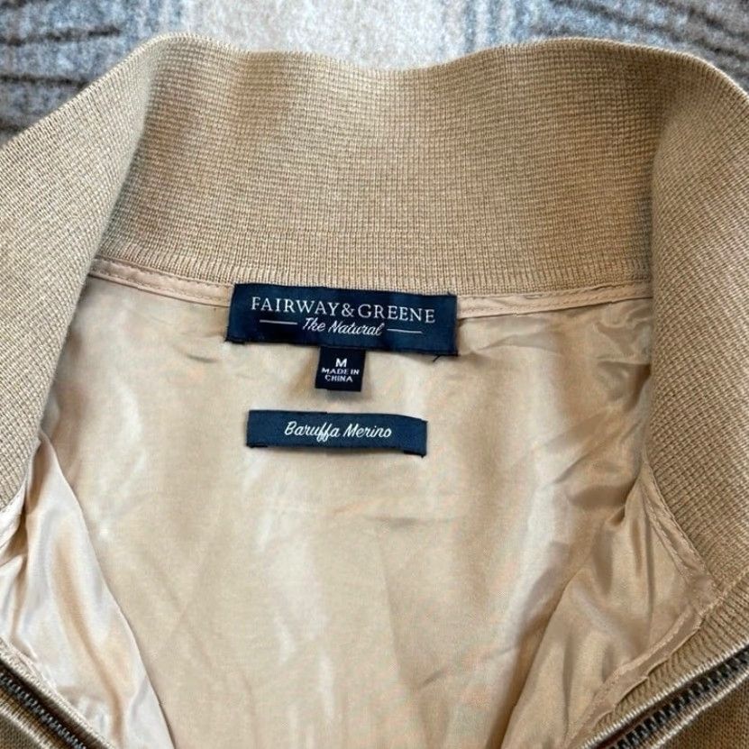 Vintage VINTAGE Fairway & Greene The Natural Merino Wool Sweater Pullover Men M Beige 90s Business Casual Travel Workwear Long Sleeve Medium Size US M / EU 48-50 / 2 - 3 Thumbnail
