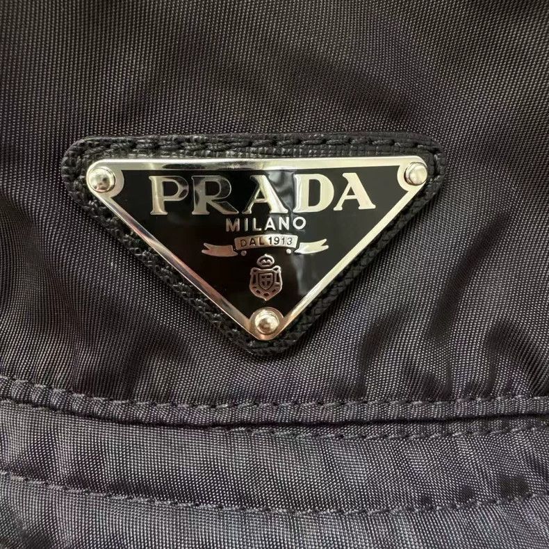Prada Prada Black Fisherman Hat Size M-2506 Size ONE SIZE - 2 Thumbnail