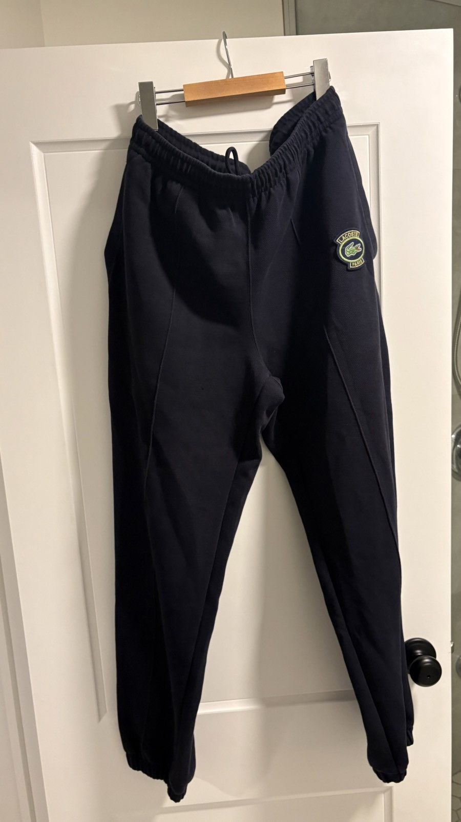 Lacoste Vintage Navy Lacoste Tapered Regular Fit Joggers Size US 30 / EU 46 - 1 Thumbnail