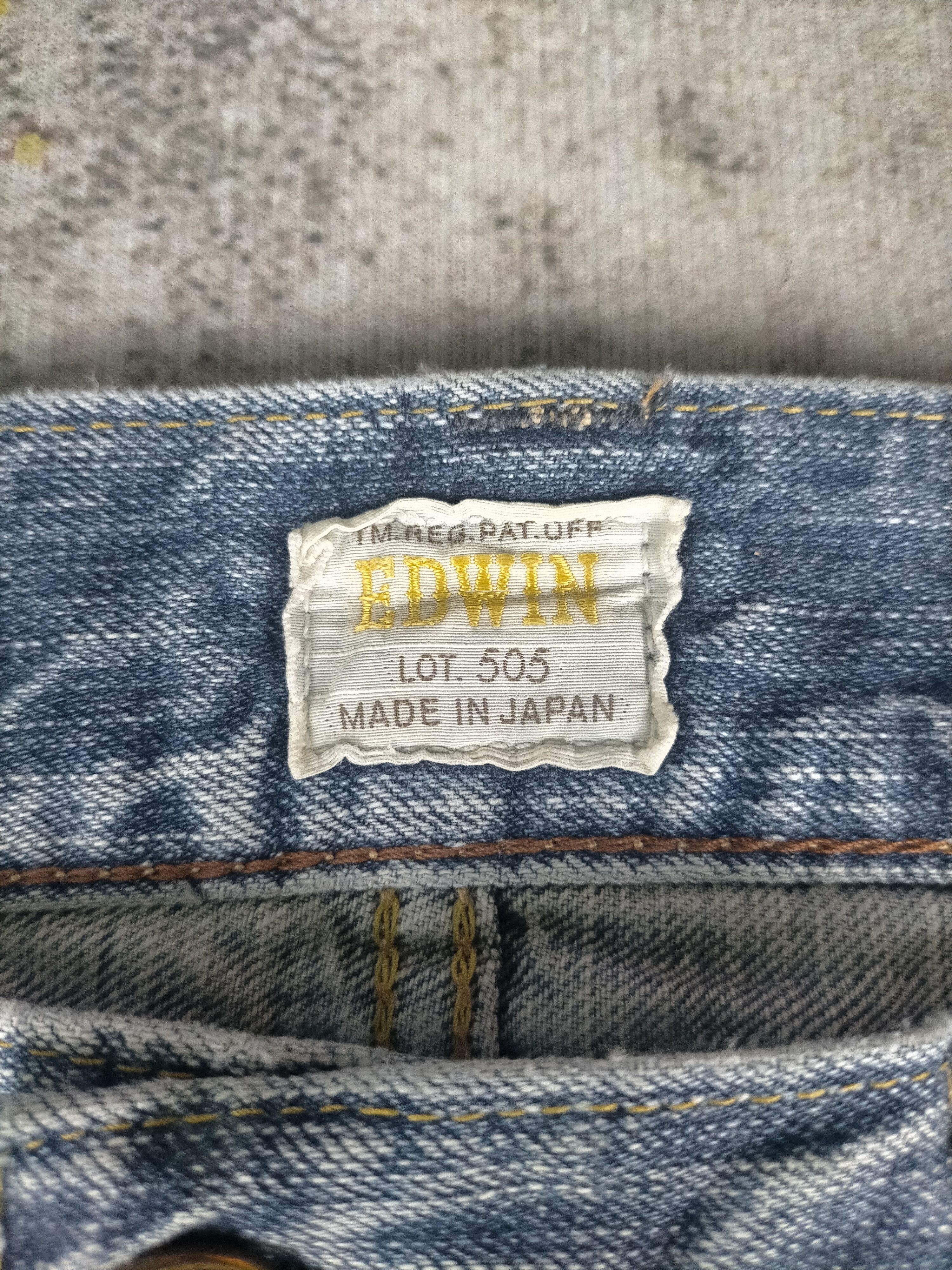 Edwin 🔥90s Edwin 505z Selvedge Mudwash Baggy Jeans Size US 36 / EU 52 - 7 Thumbnail