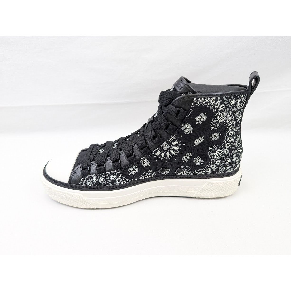 Amiri o1rshd1 Bandana MA Court High-Top Sneakers in Black/White Size US 13 / EU 46 - 8 Thumbnail