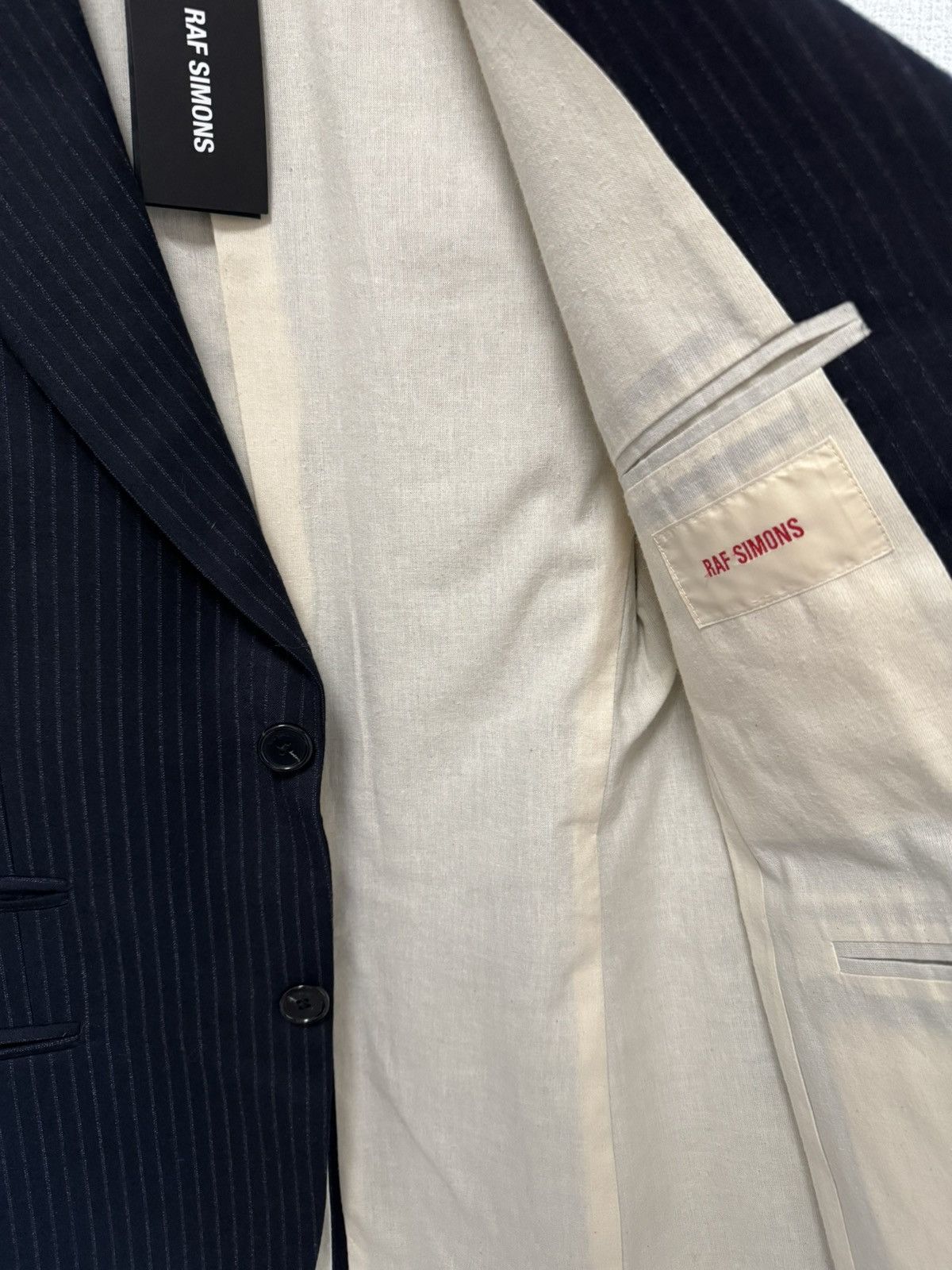 Raf Simons RAF SIMONS Pinstripe Blazer - 20SS Size 50R - 3 Thumbnail