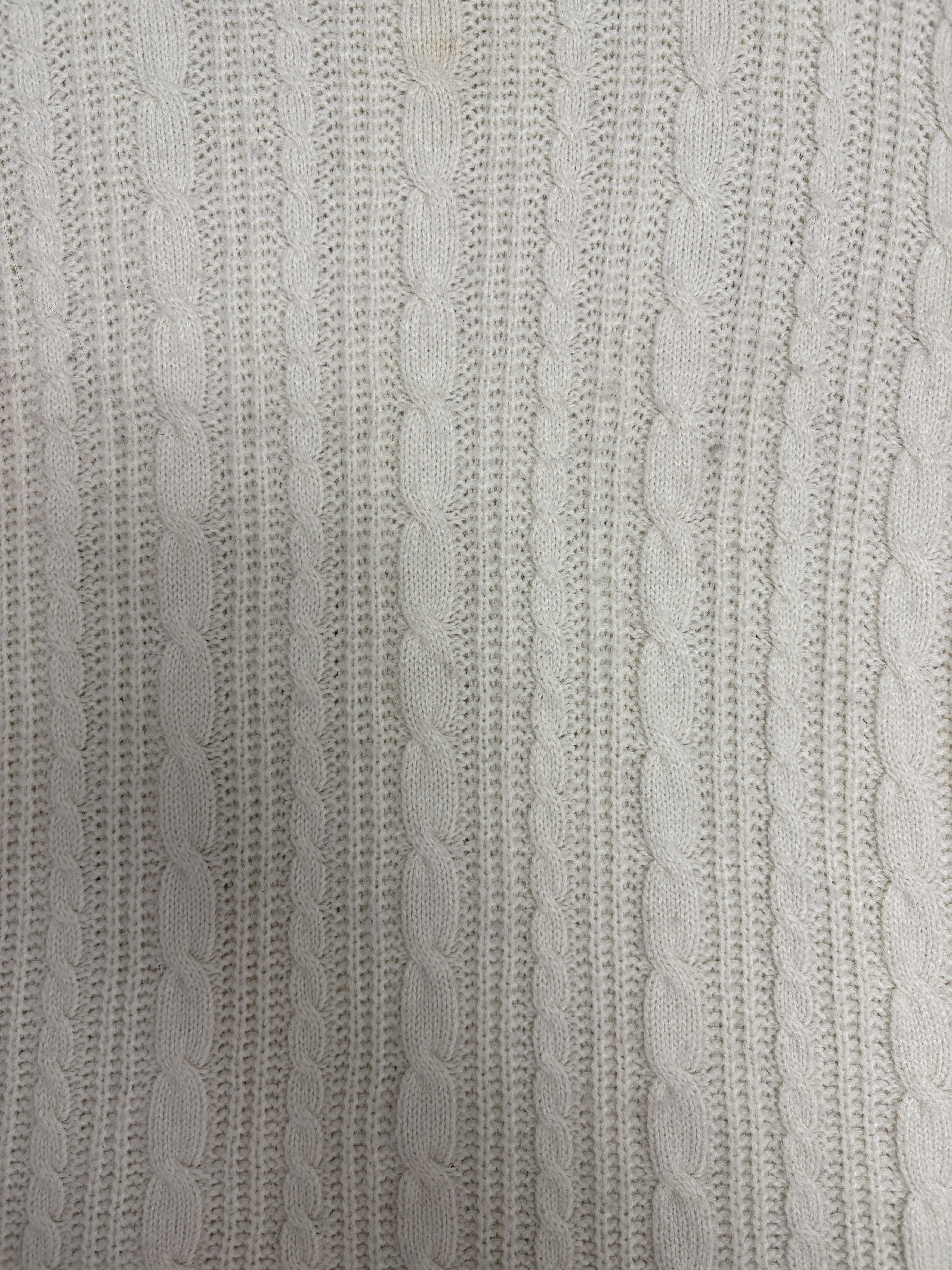 Vintage Maggie McNaughton Cable Knit Vintage White Sweater Size US XXL / EU 58 / 5 - 2 Thumbnail