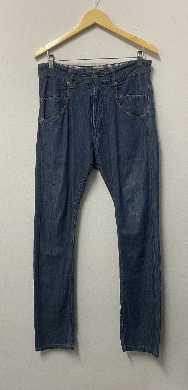 CABANE de ZUCCa Vintage Cabane De Zucca Issey Miyake Light Jeans Size US 32 / EU 48 - 1 Thumbnail