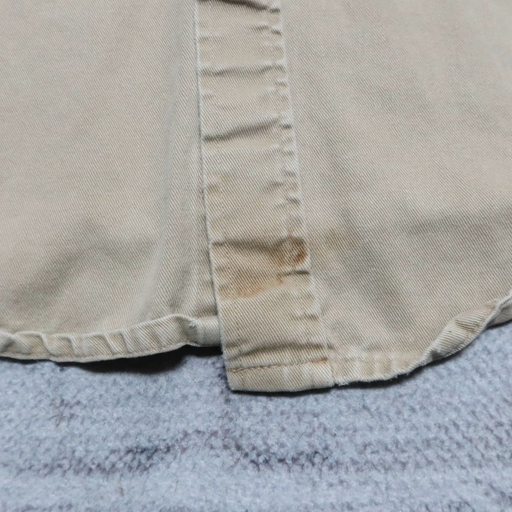 Carhartt VINTAGE Carhartt Distressed Pearl Snap Western Work Shirt Mens Shirt 16 1/2 Tan Size US L / EU 52-54 / 3 - 2 Thumbnail
