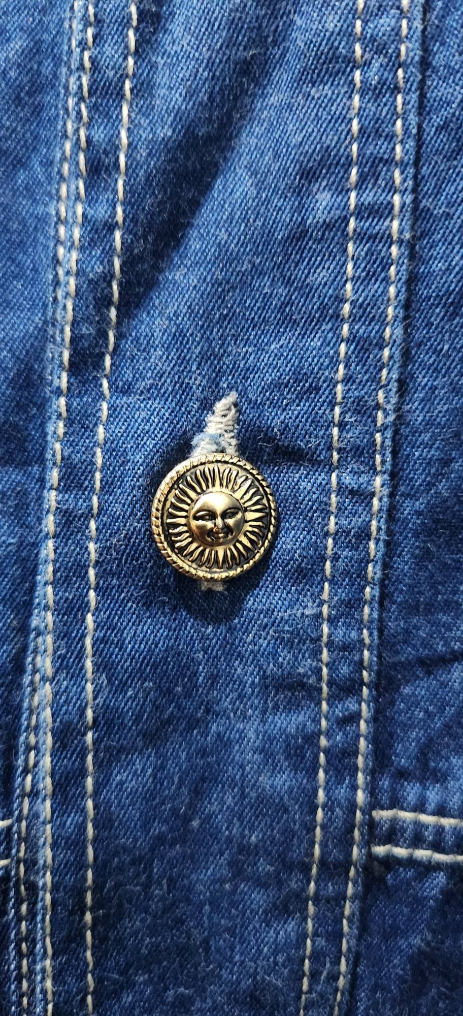 Versace Jeans Couture Versace Jeans Couture Medusa Button Shirt Blue Denim Western Size US XL / EU 56 / 4 - 7 Thumbnail