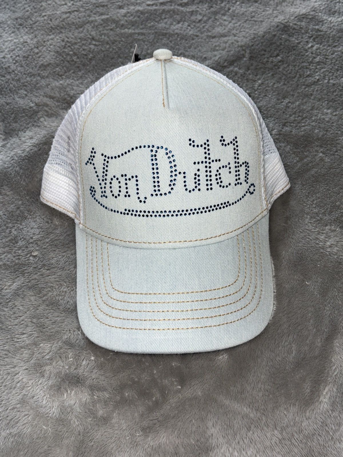 Von Dutch Light Denim Von Dutch Trucker Hat Size ONE SIZE - 1 Thumbnail