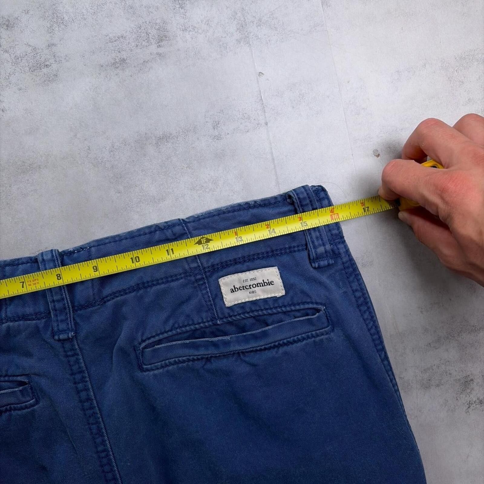 Abercrombie & Fitch Y2K Blue Abercrombie & Fitch Grunge Baggy Skater Shorts Size 32" / US 10 / IT 46 - 6 Thumbnail