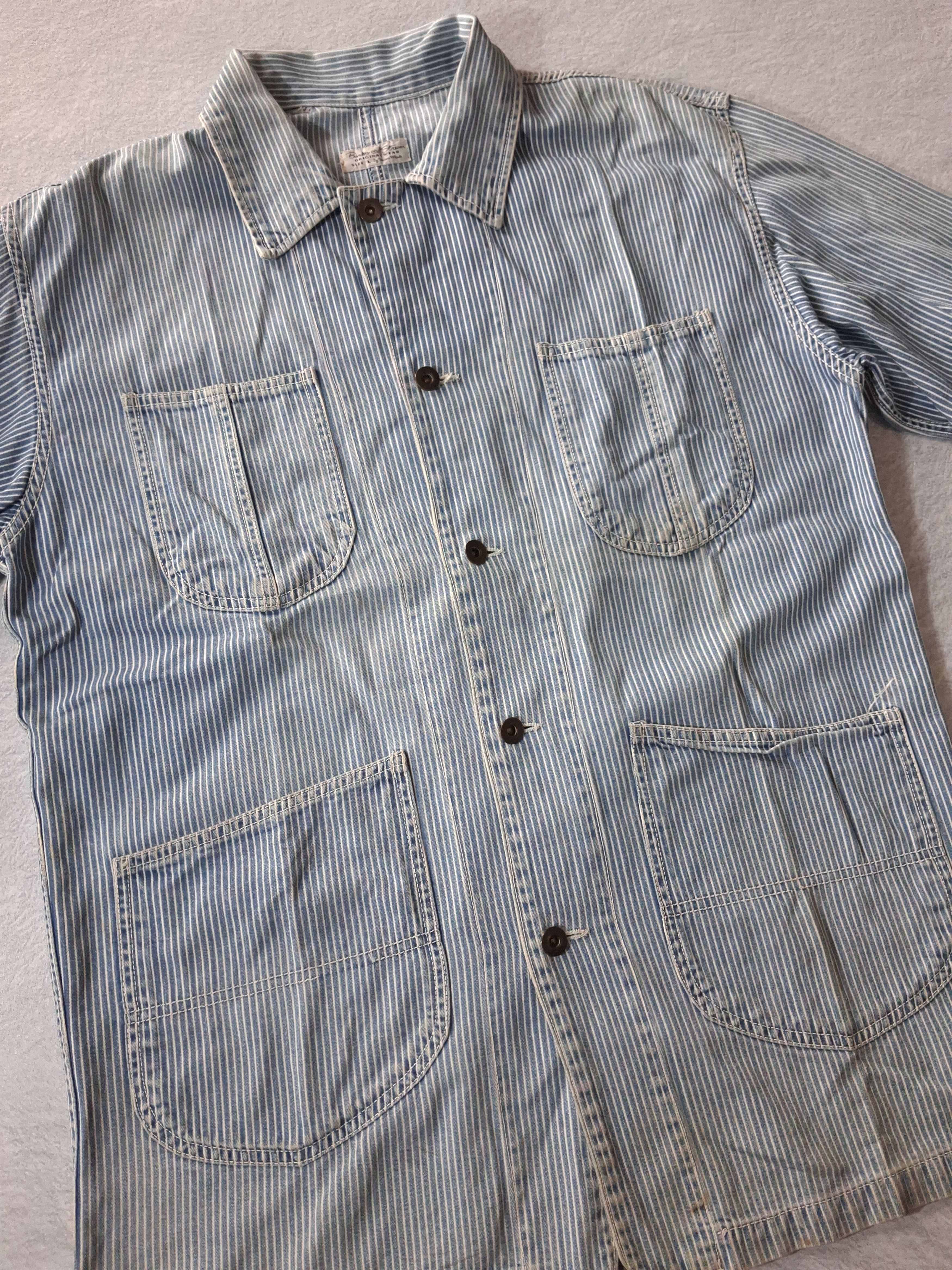 Other BURDEN AND STREAM ORIGINAL WEAR BY UNION MADE HICKORY STRIPE Size US L / EU 52-54 / 3 - 4 Thumbnail