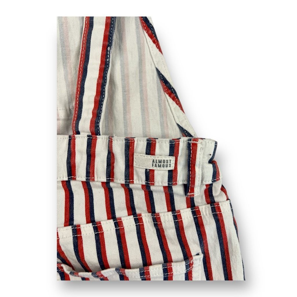 Almost Famous Almost Famous Striped Shortalls Size 7 Size 28" / US 6 / IT 42 - 6 Thumbnail