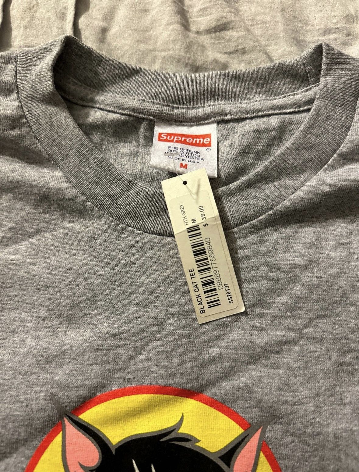 Supreme Supreme Black Cat Tee Size MEDIUM Size US M / EU 48-50 / 2 - 2 Thumbnail