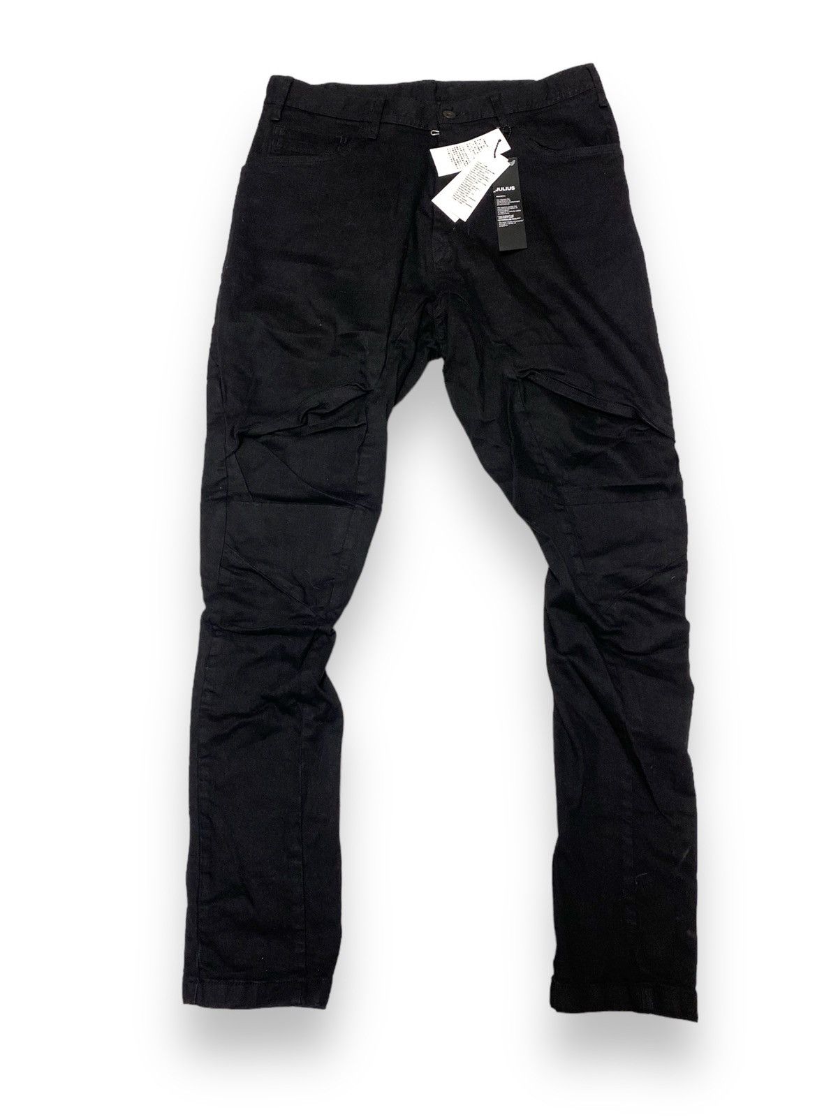 image of Julius7 10Oz Stretch Denim in Black, Men's (Size 33)