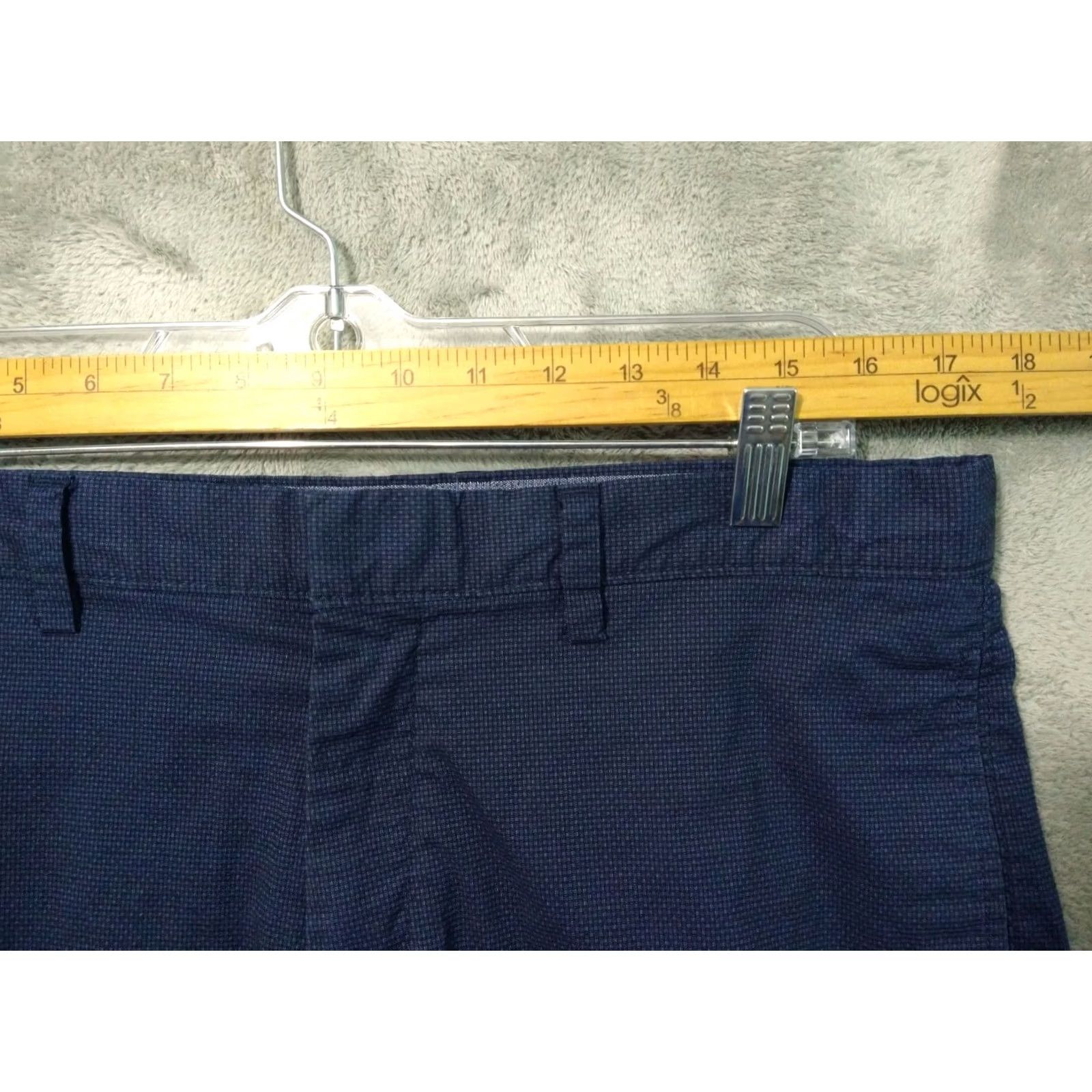 Banana Republic Banana Republic Shorts Mens 34 Blue Aiden Club Flat Front Mid Rise Stretch Casual Chino Pockets Mens Regular 34 in Blue Size US 34 / EU 50 - 3 Thumbnail
