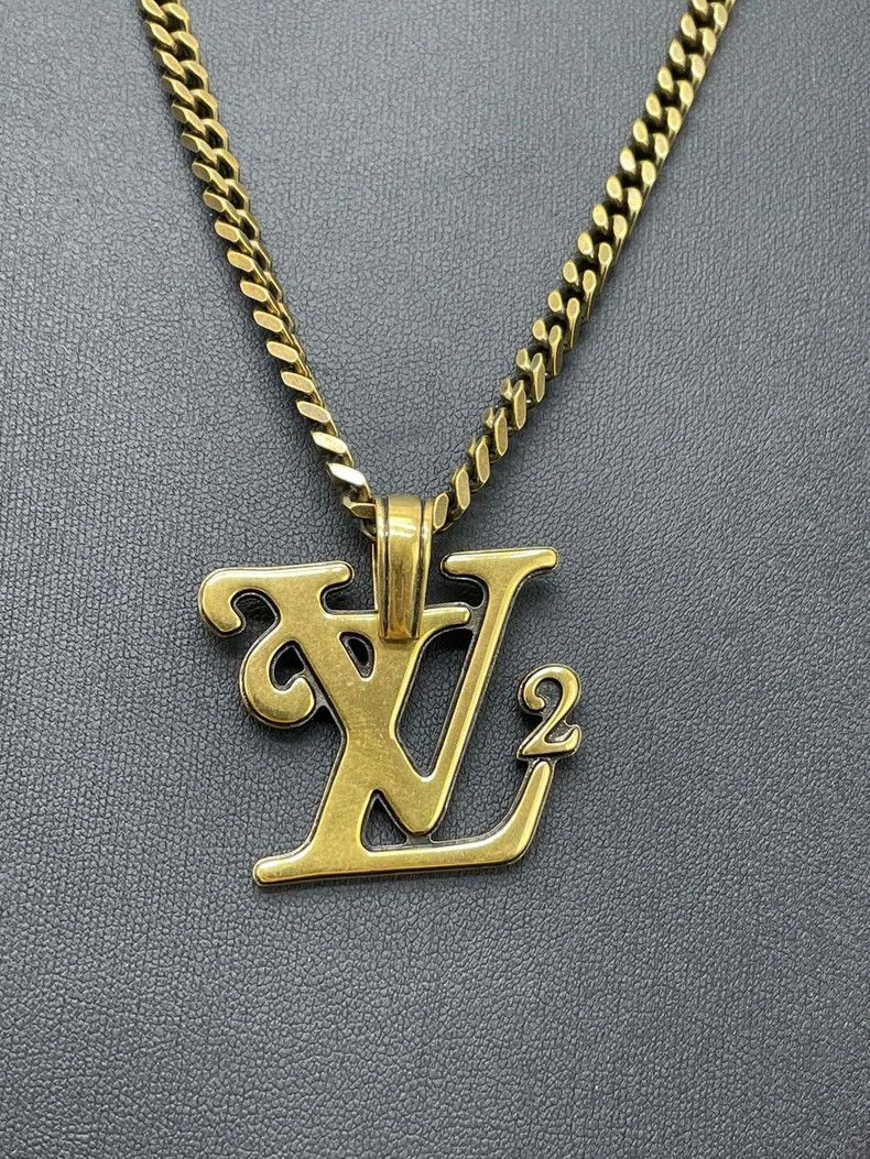Louis Vuitton Louis Vuitton Nigo logo necklace Size ONE SIZE - 4 Thumbnail
