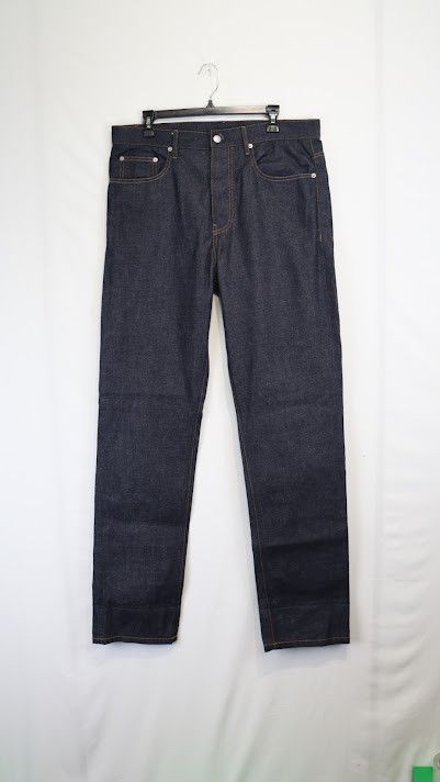Helmut Lang o1rshd1 Turn up Jean RAW Denim Jeans in Blue Size US 32 / EU 48 - 1 Thumbnail