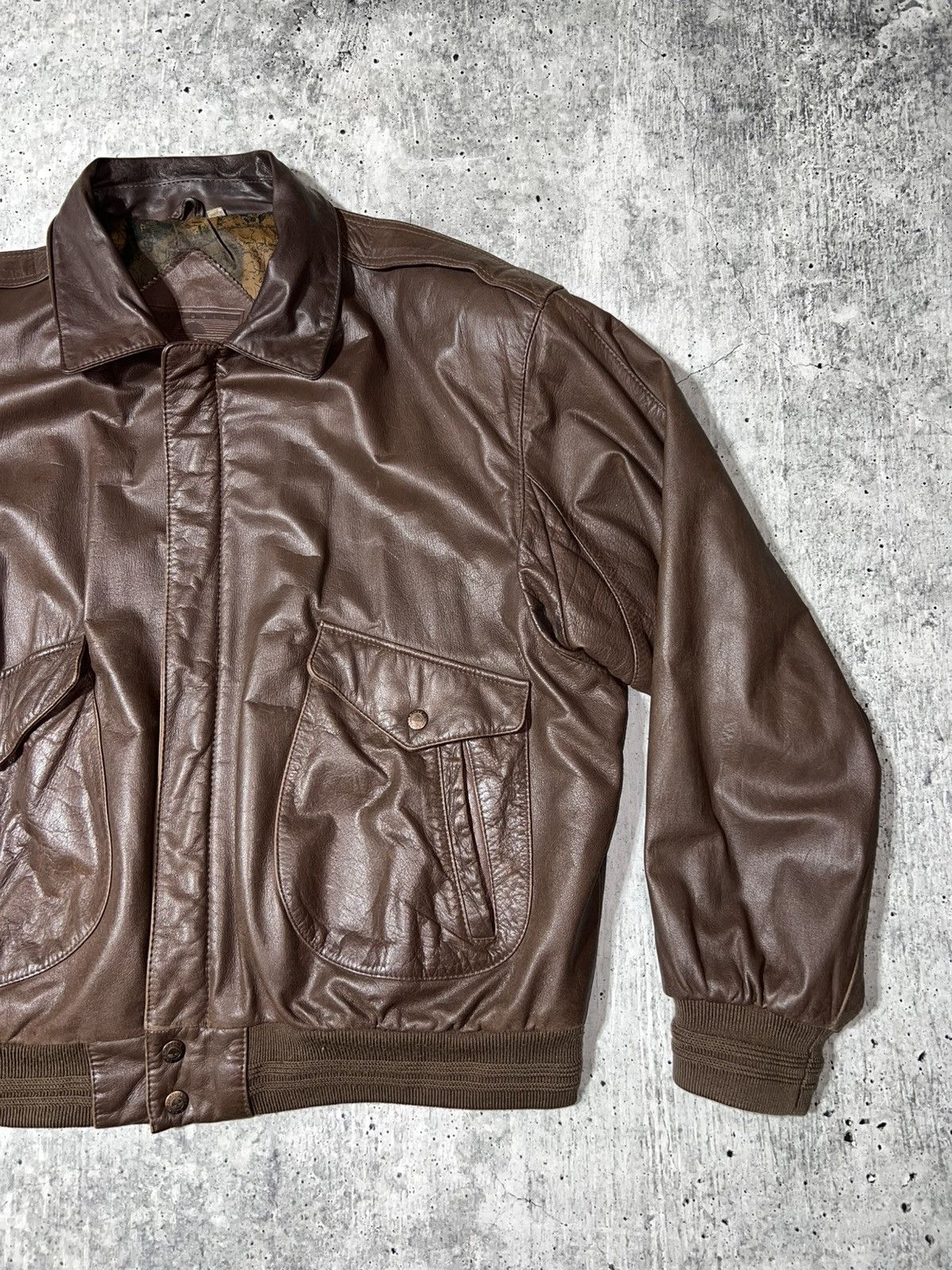 Roundtree & Yorke Vintage 90s Roundtree & Yorke Genuine Leather Jacket Size US L / EU 52-54 / 3 - 2 Thumbnail