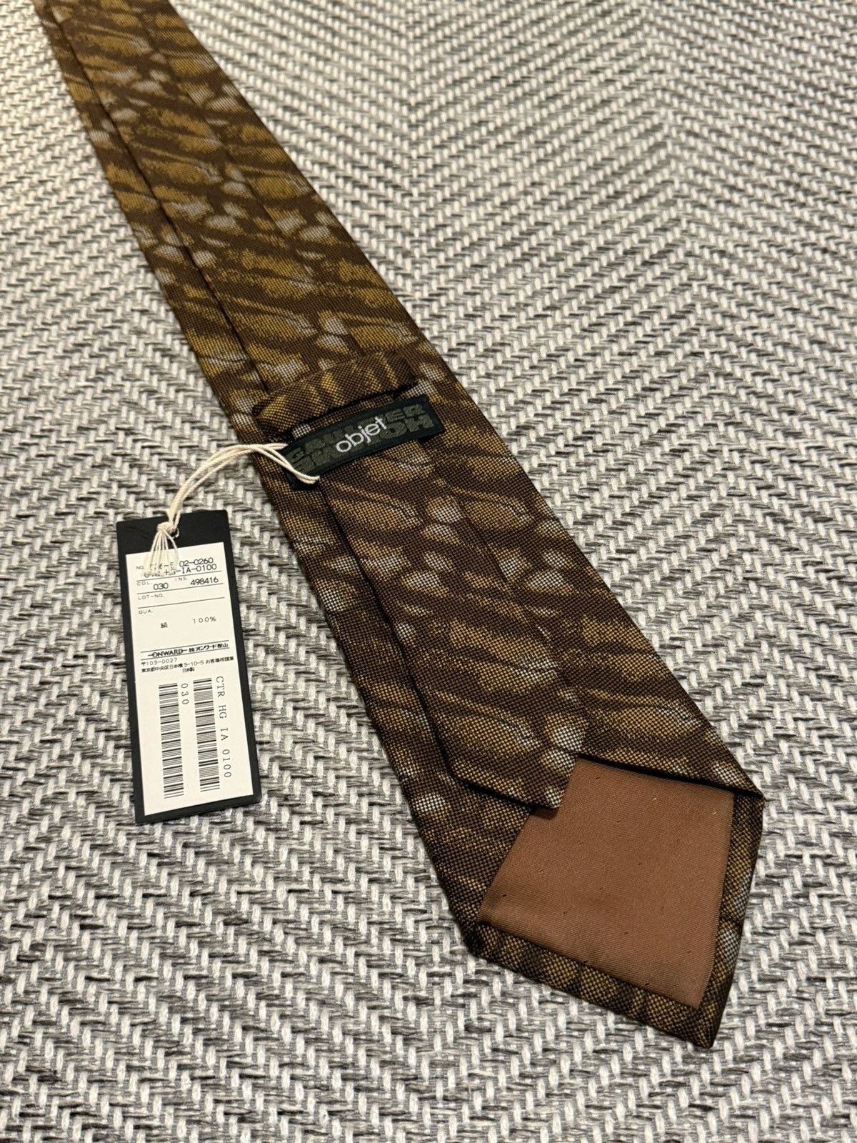 Jean Paul Gaultier JEAN PAUL GAULTIER OBJET CAMOUFLAGE NECK TIE Size ONE SIZE - 6 Thumbnail