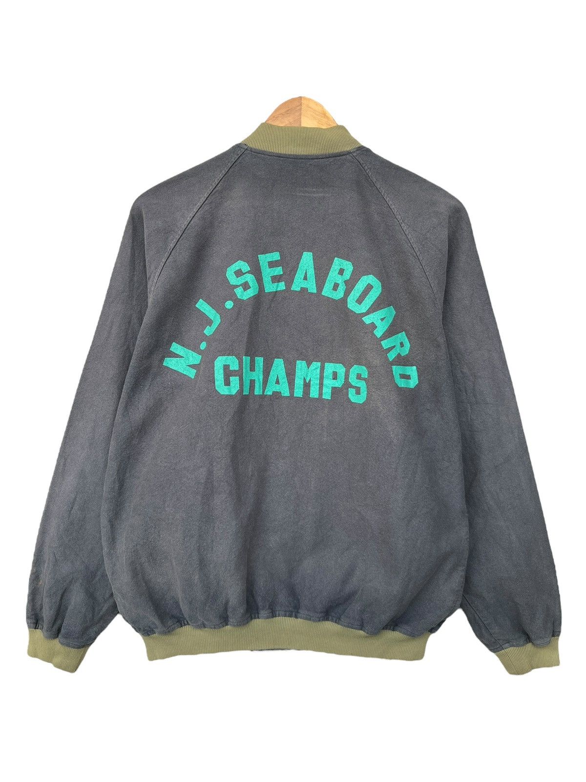 Vintage Vintage 80s New Jersey Seaboard Champs Varsity Bomber Jacket Size US M / EU 48-50 / 2 - 4 Thumbnail