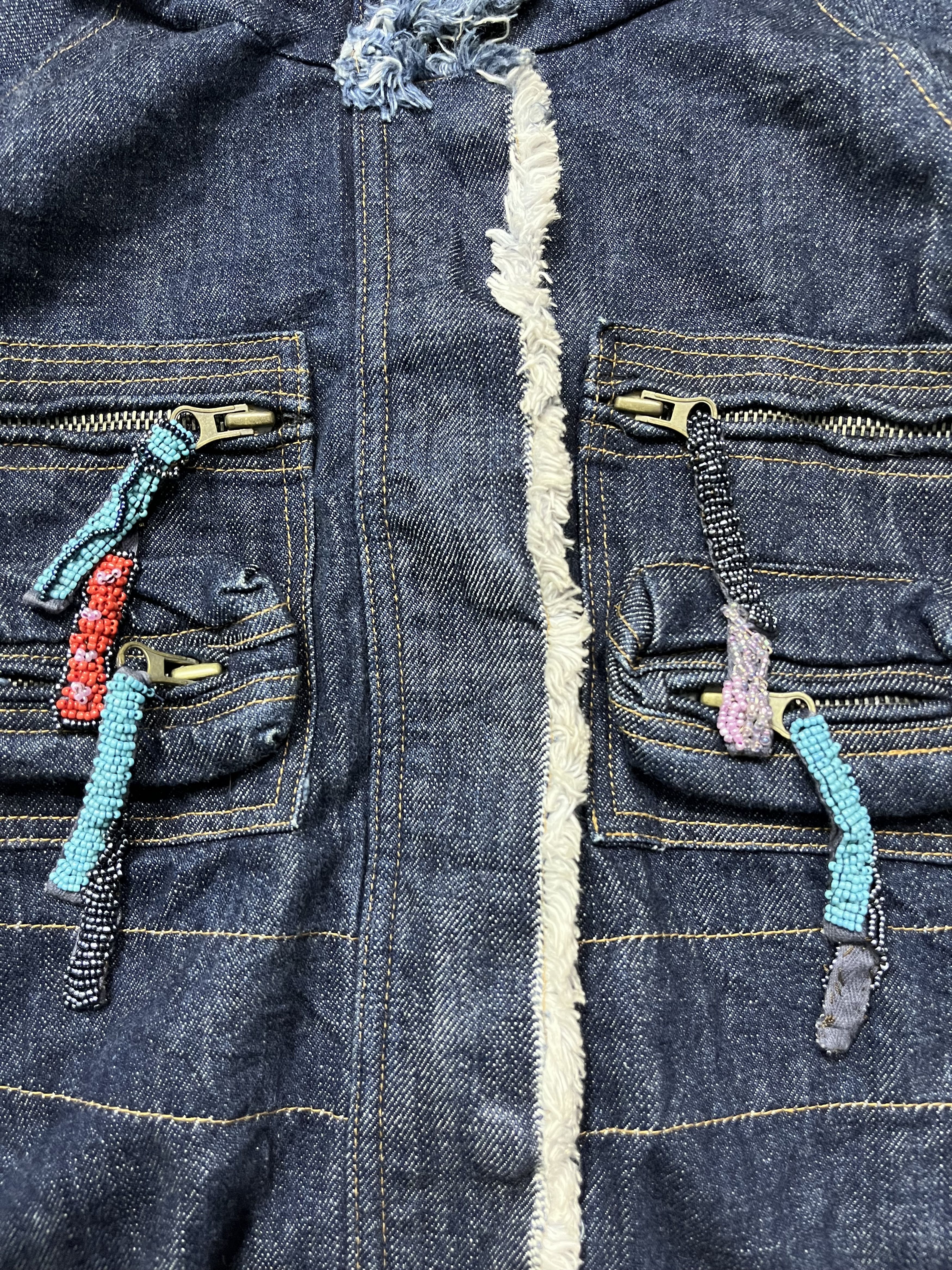 Japanese goa style bono denim jacket