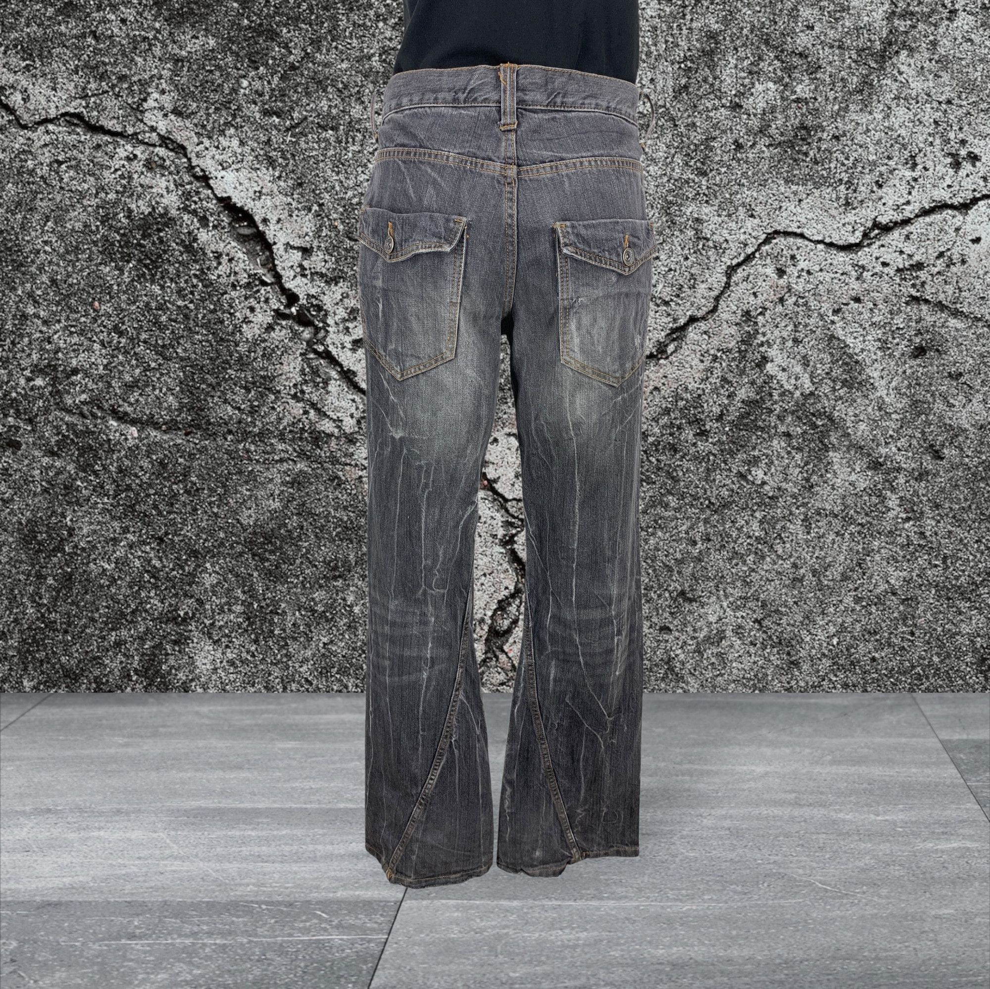 Other Antfui Denim Jeans Twisted Seam Bondage Goth Pants Size US 30 / EU 46 - 2 Thumbnail