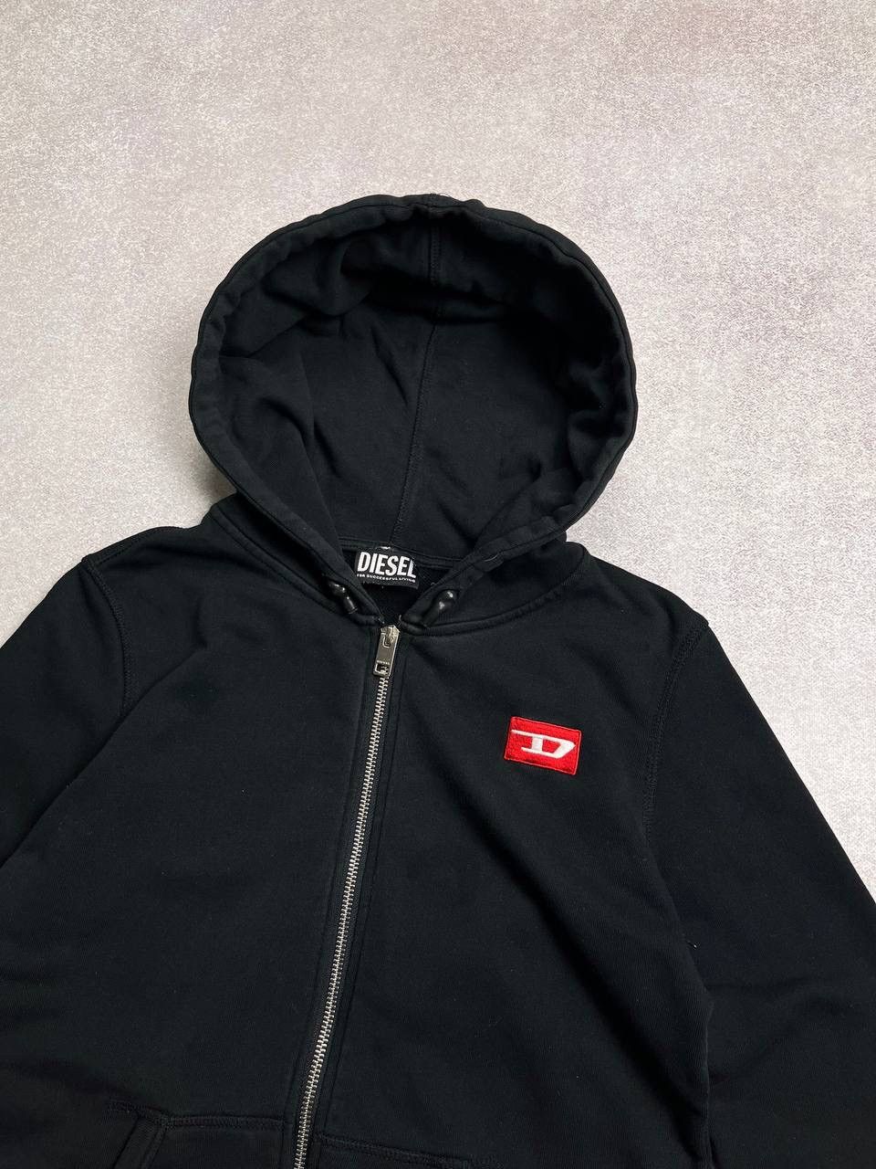 Diesel × Vintage Vintage Diesel Archival Boxy Zip Hoodie Y2K M Size US M / EU 48-50 / 2 - 3 Thumbnail