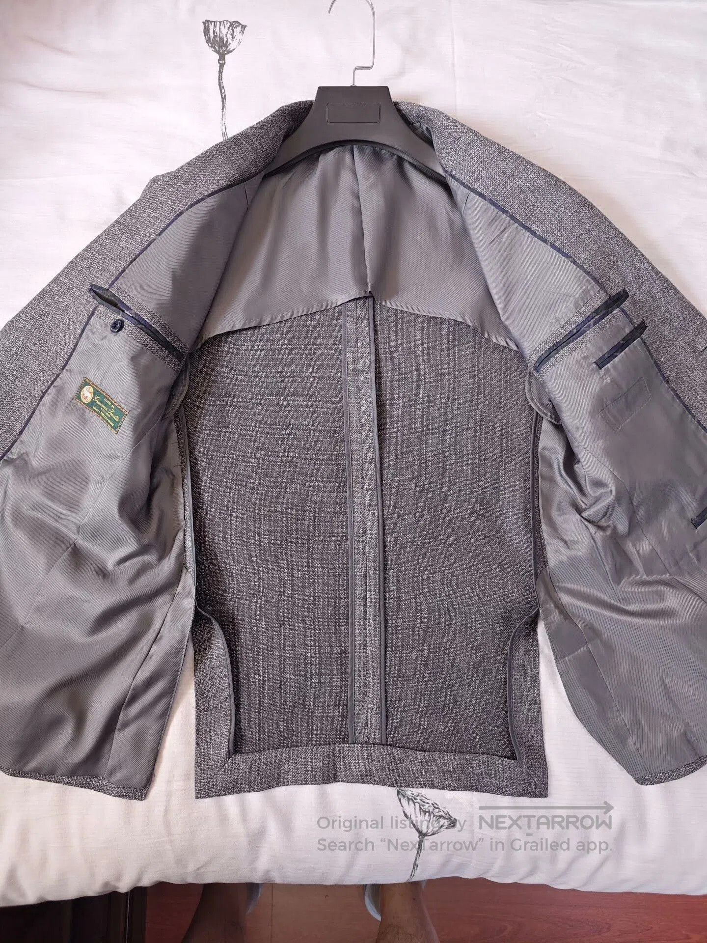 Tonello Italian Gray Wool-Linen Blazer. Size US M / EU 48-50 / 2 - 6 Thumbnail