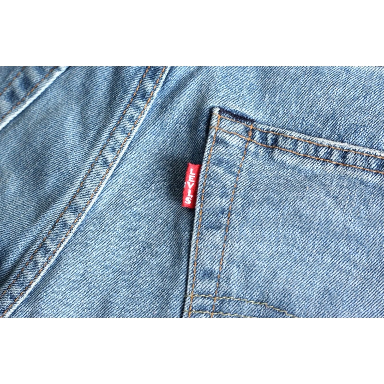 Levi's LEVI’S 502 PREMIUM Big E Denim Shorts Men Size W31 Stretch Tapered Jeans DZ6544 Size US 31 - 4 Thumbnail